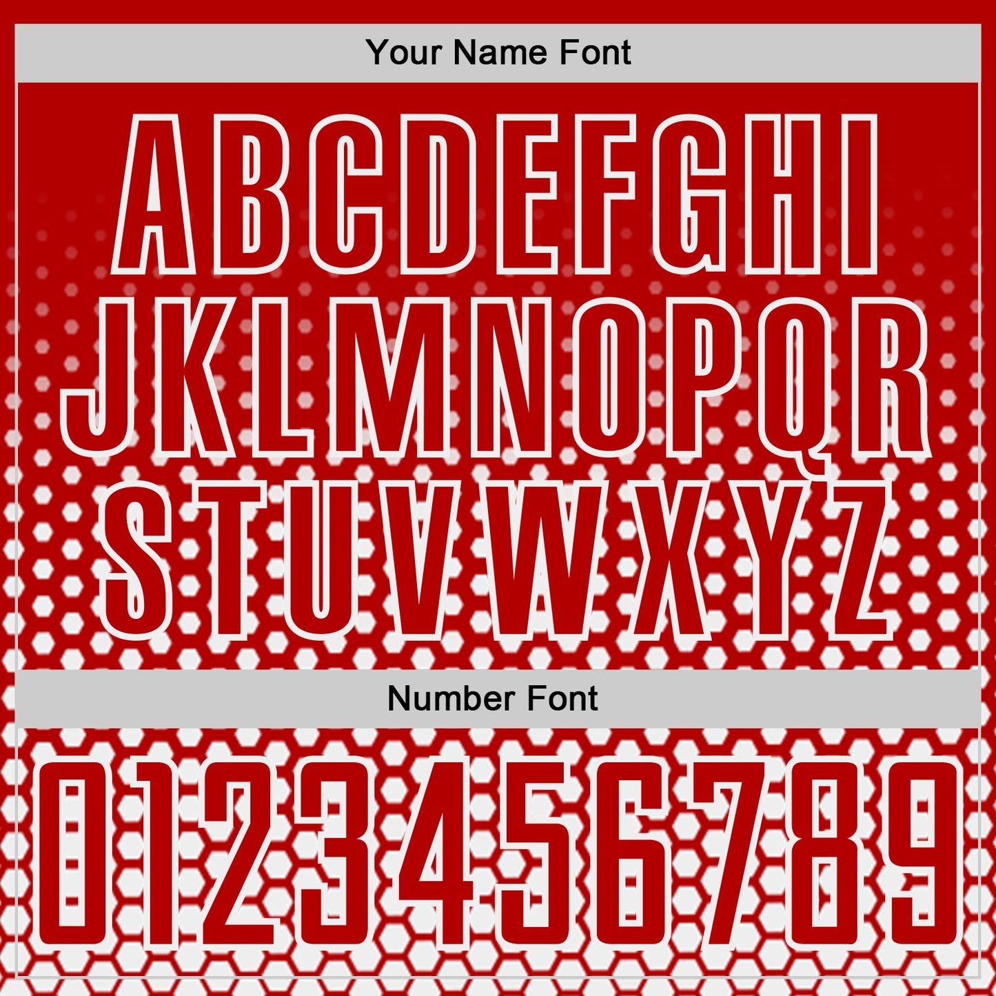 Custom Red-White Geometric Hexagonal Dot Gradient Sublimation Soccer Uniform Jersey view 6