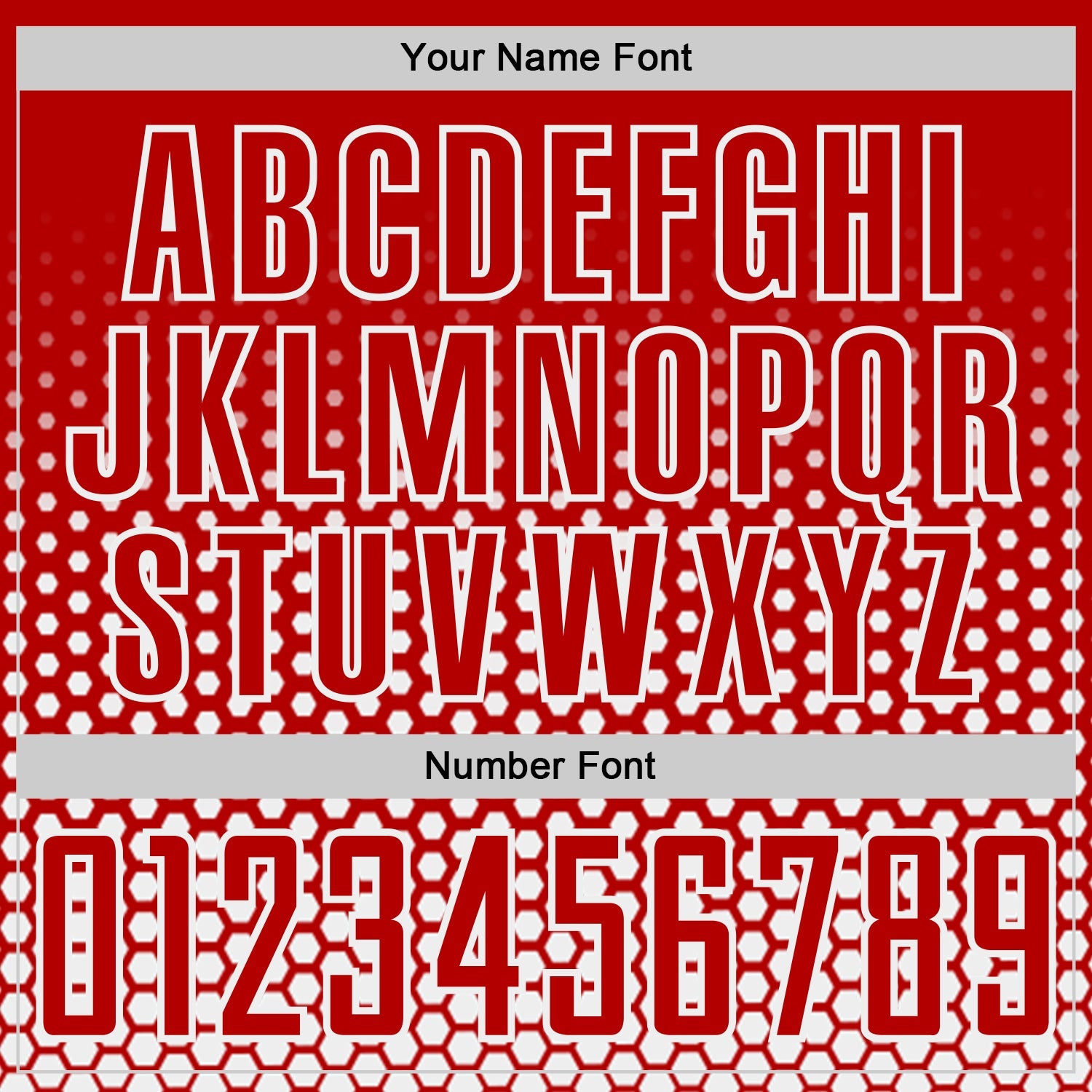 Custom Red-White Geometric Hexagonal Dot Gradient Sublimation Soccer Uniform Jersey view 6