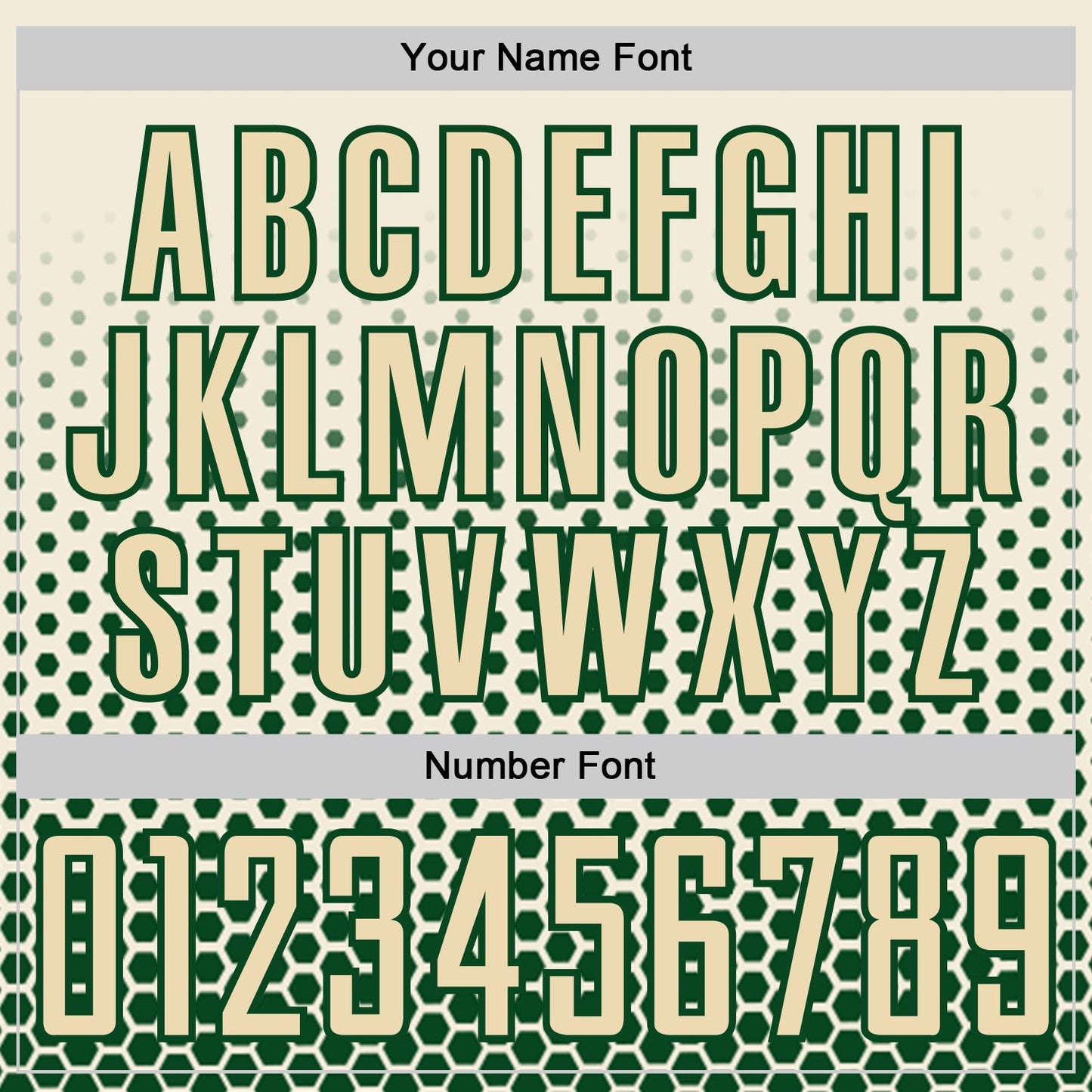 Custom Cream-Green Geometric Hexagonal Dot Gradient Sublimation Soccer Uniform Jersey view 6