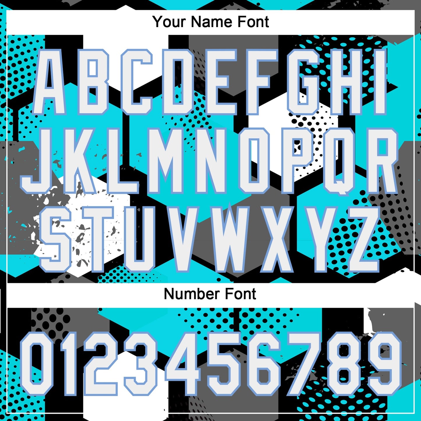 Custom Sky Blue White Black-Light Blue 3D Pattern Two-Button Unisex Softball Jersey view 5