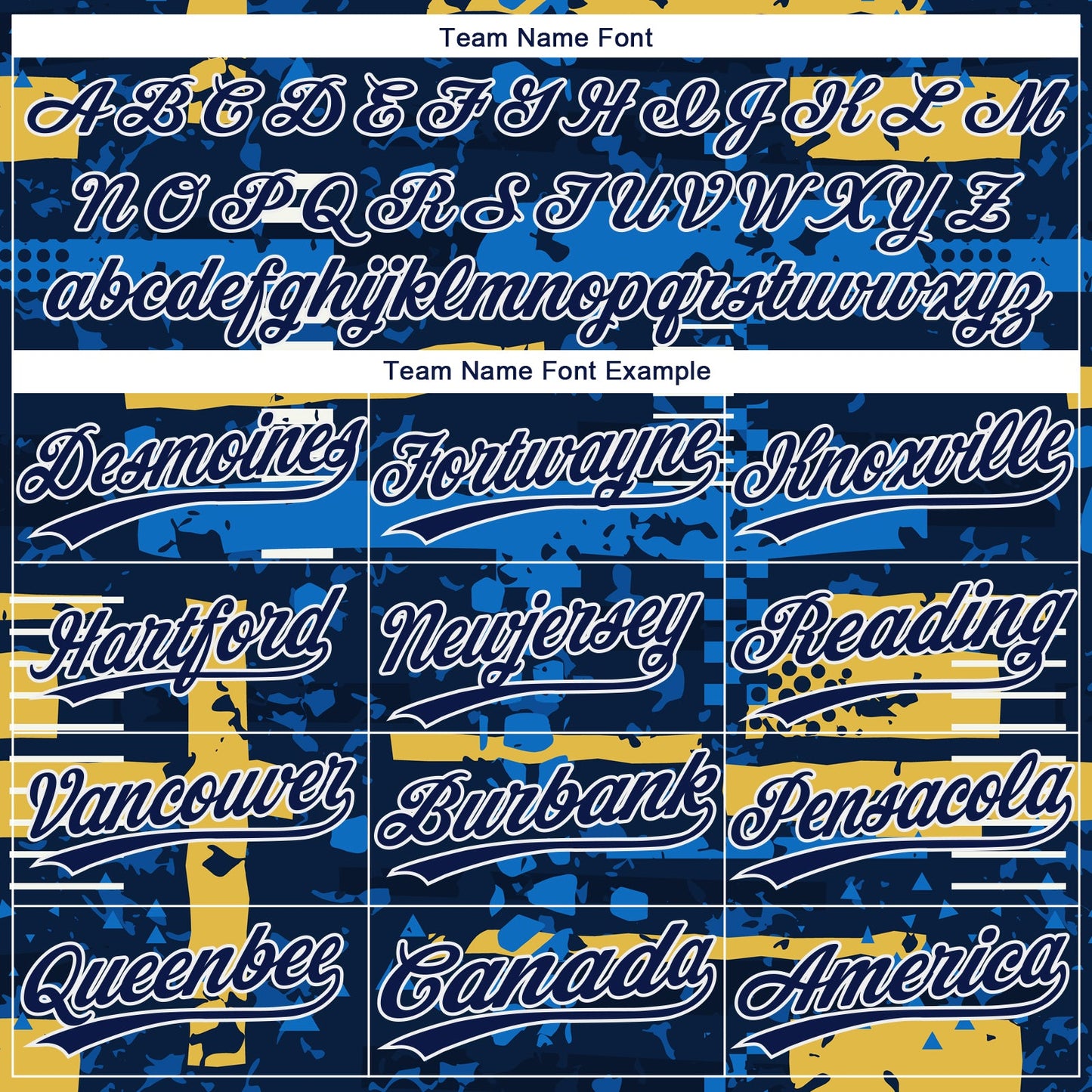 Custom Navy Navy Royal-Gold 3D Pattern Two-Button Unisex Softball Jersey view 4