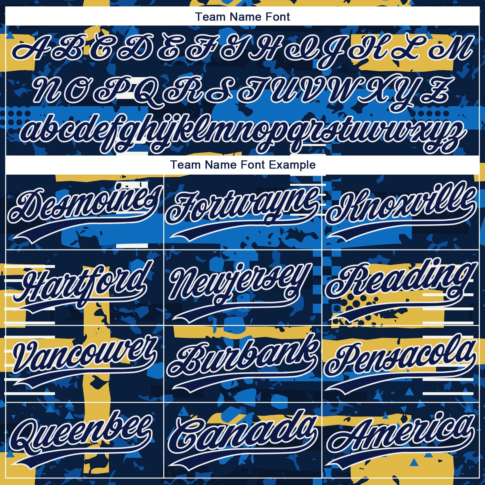 Custom Navy Navy Royal-Gold 3D Pattern Two-Button Unisex Softball Jersey view 4