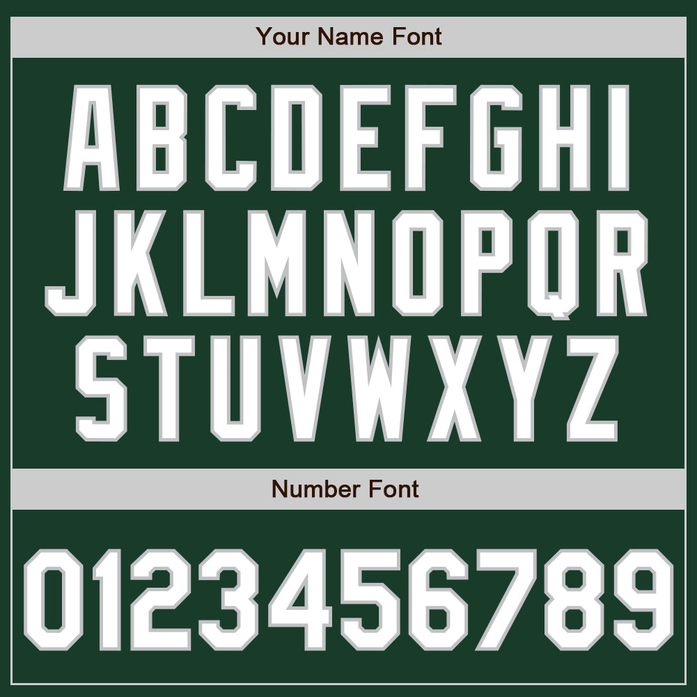 Custom Green White-Gray Two-Button Unisex Softball Jersey view 5