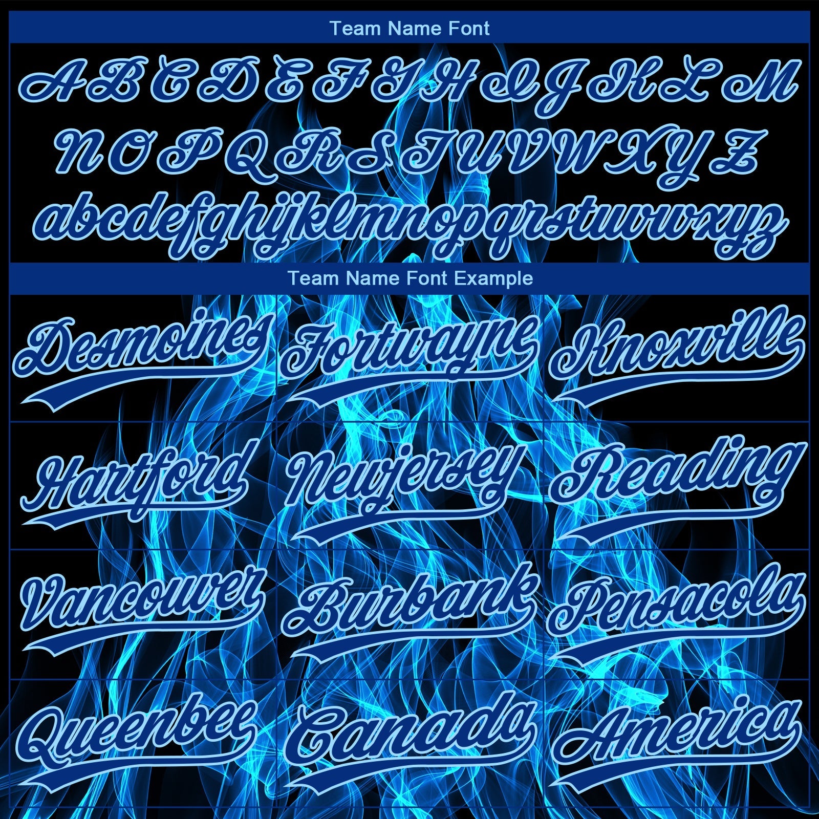 Custom Black Royal-Light Blue 3D Pattern Flame Two-Button Unisex Softball Jersey view 4