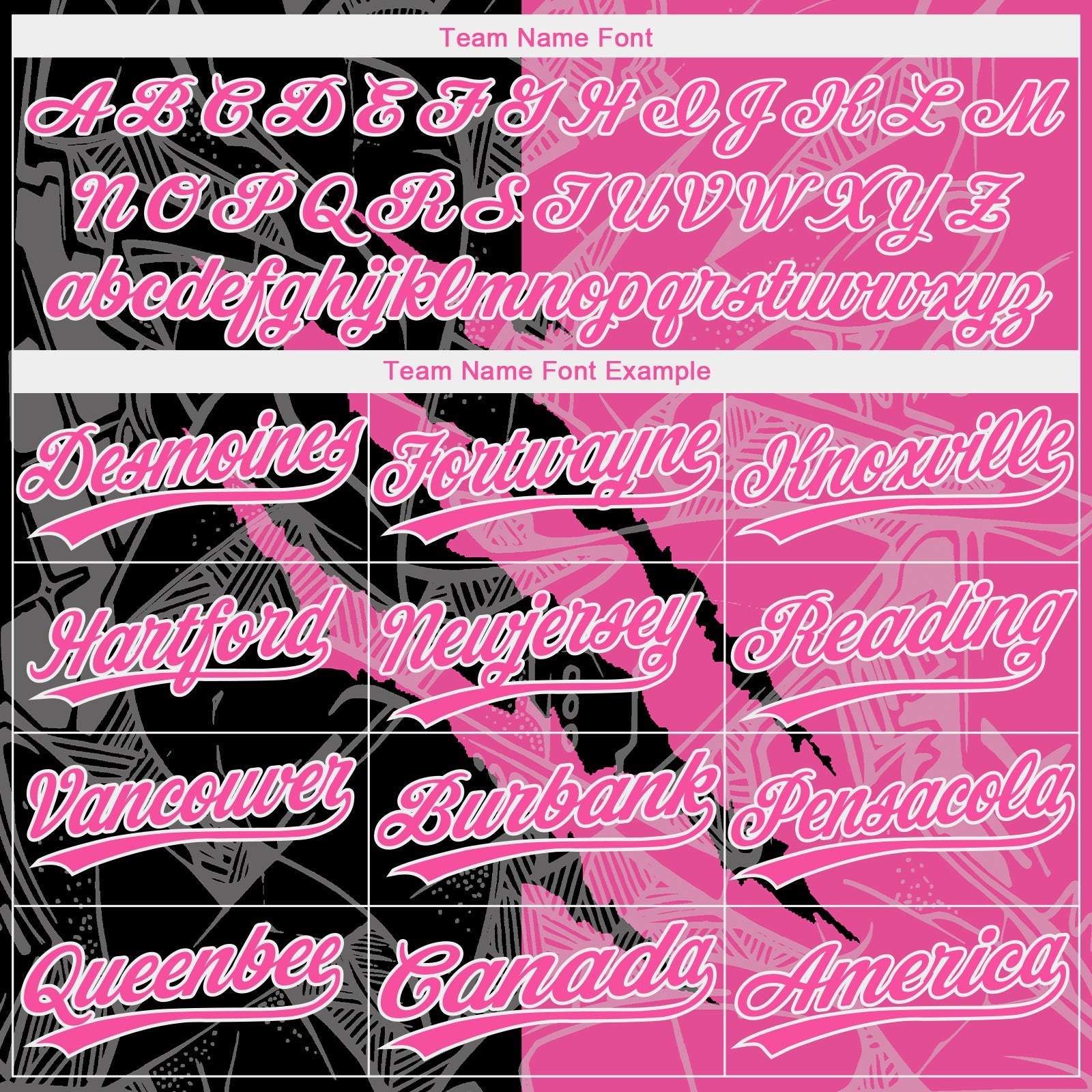 Custom Graffiti Pattern Pink-Black 3D Two-Button Unisex Softball Jersey view 5