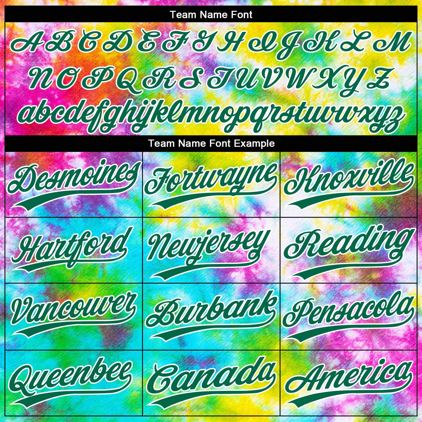 Custom Tie Dye Kelly Green-White 3D Rainbow Two-Button Unisex Softball Jersey view 4