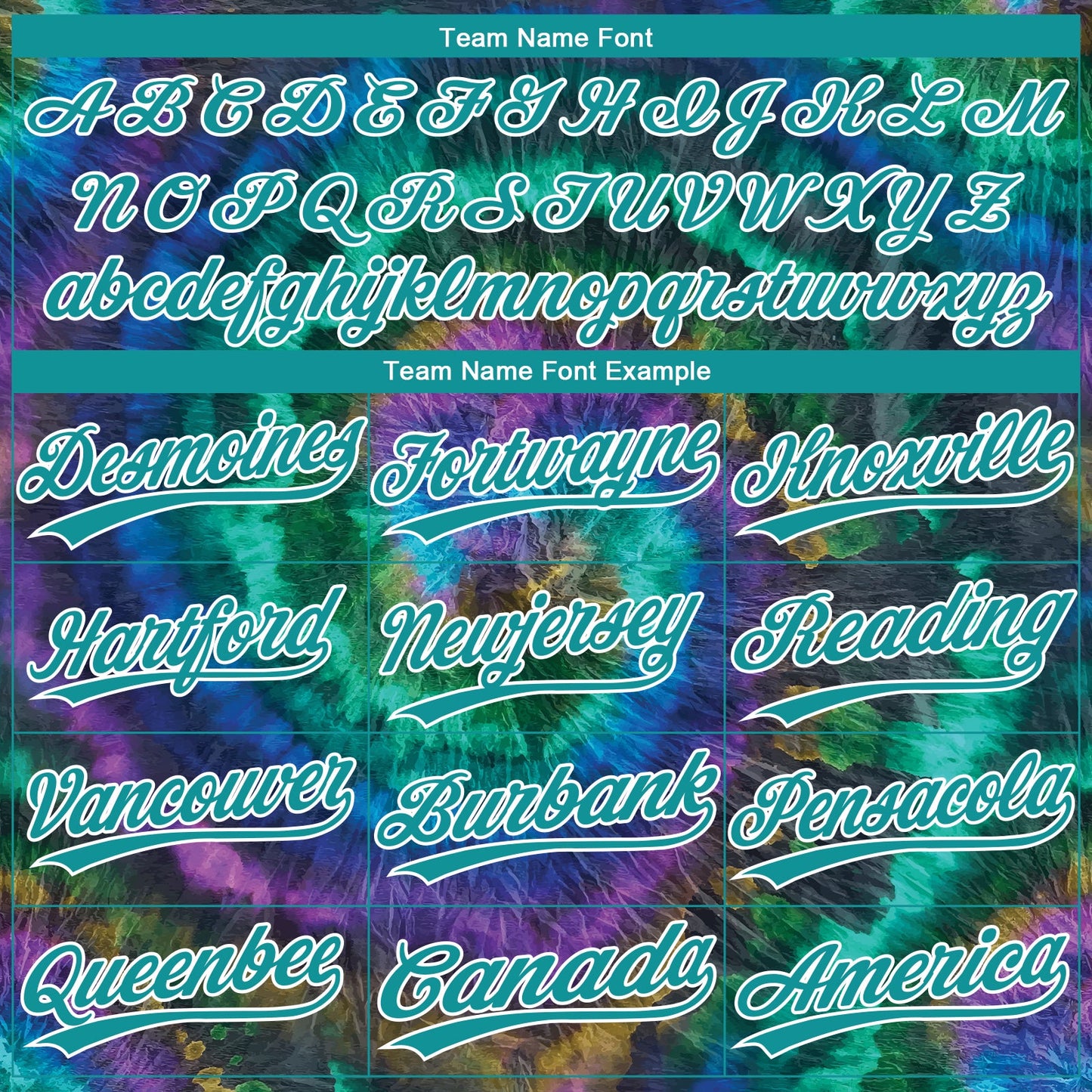 Custom Tie Dye Teal-White 3D Two-Button Unisex Softball Jersey view 4