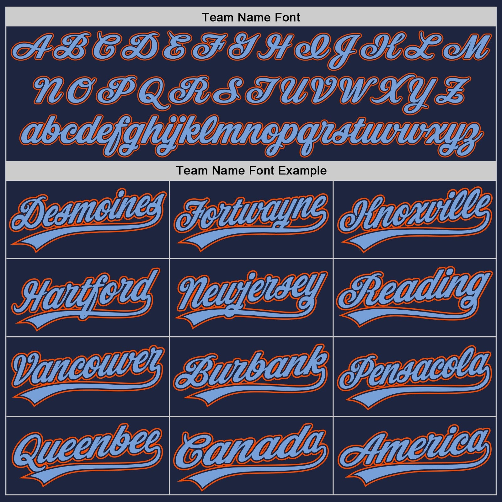 Custom Navy Orange-Powder Blue Two-Button Unisex Softball Jersey view 4