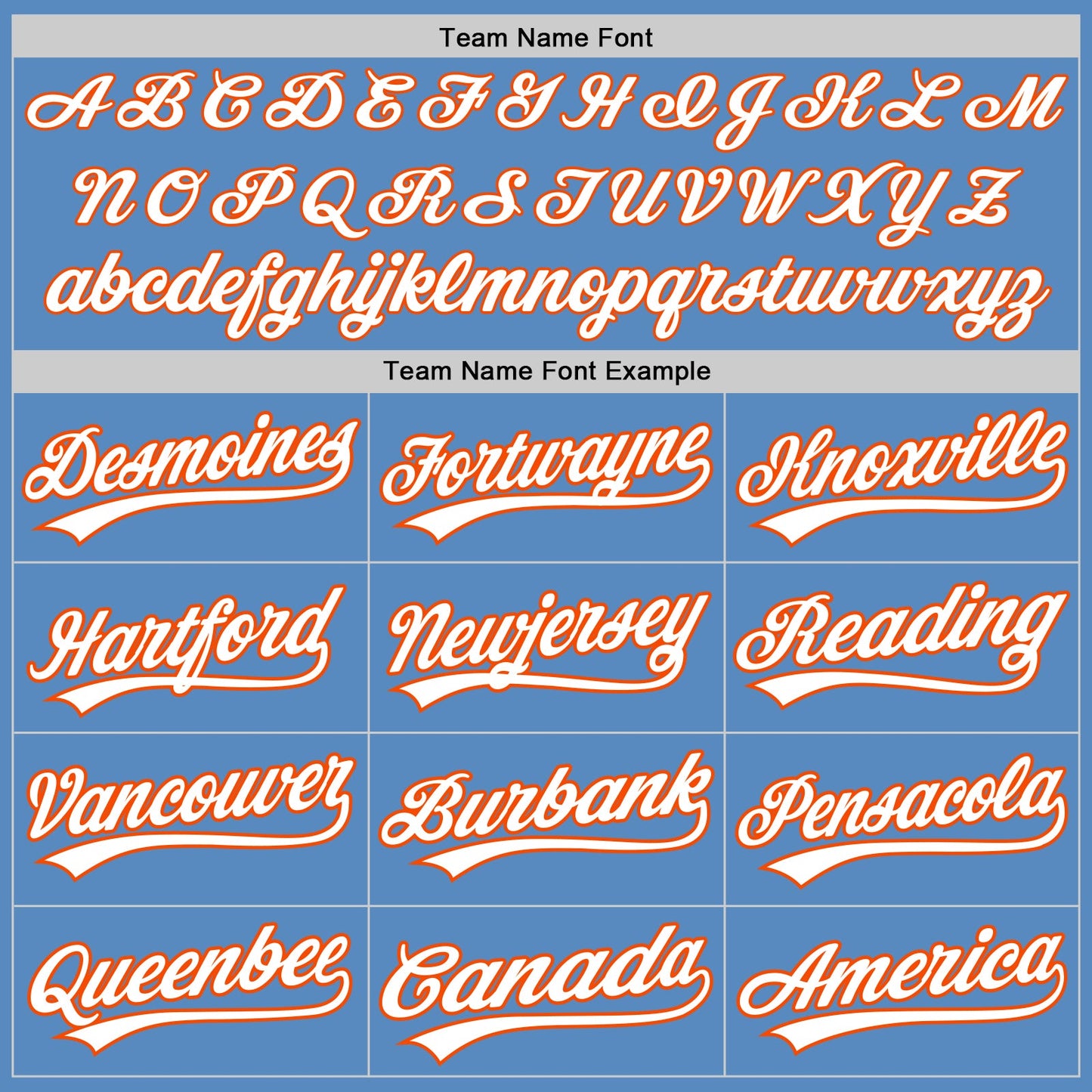 Custom Powder Blue White-Orange Two-Button Unisex Softball Jersey view 4