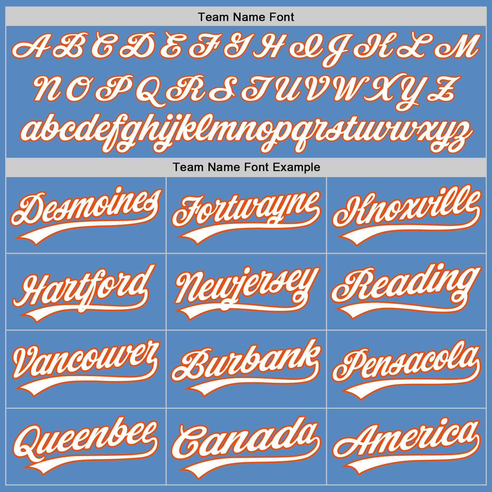 Custom Powder Blue White-Orange Two-Button Unisex Softball Jersey view 4