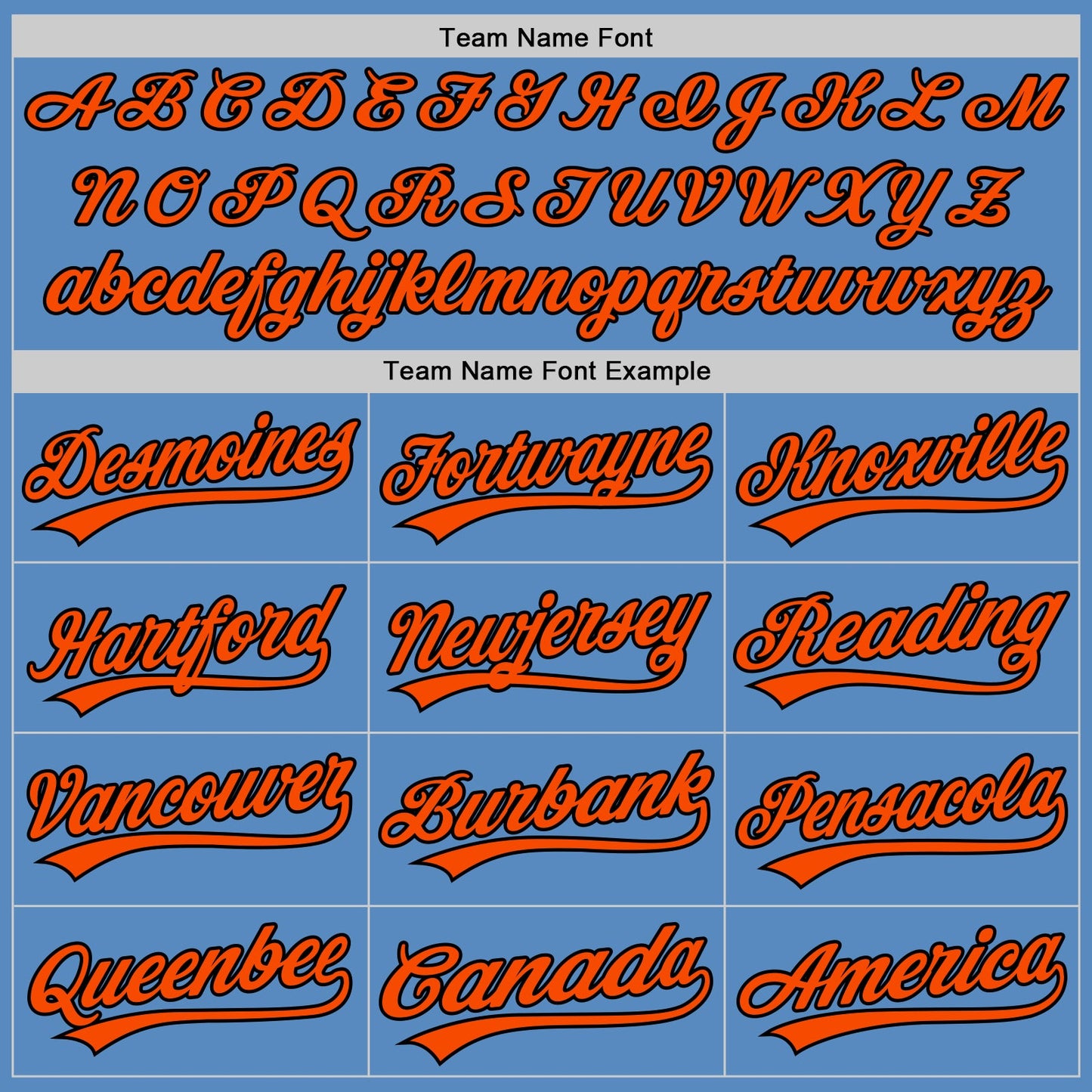 Custom Powder Blue Orange-Black Two-Button Unisex Softball Jersey view 4