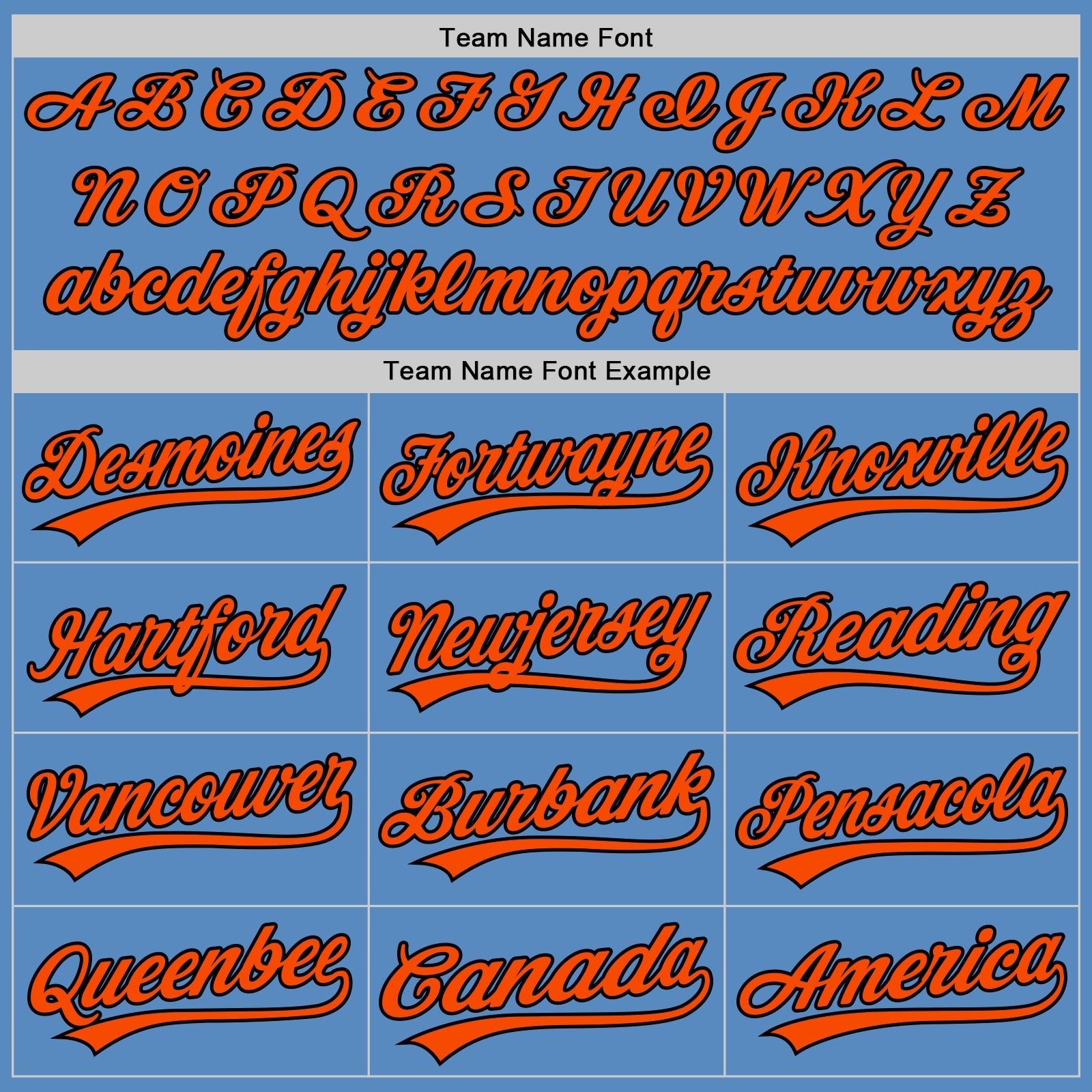 Custom Powder Blue Orange-Black Two-Button Unisex Softball Jersey view 4