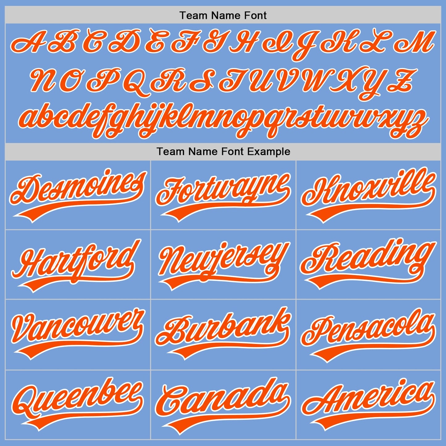 Custom Light Blue Orange-White Two-Button Unisex Softball Jersey view 4