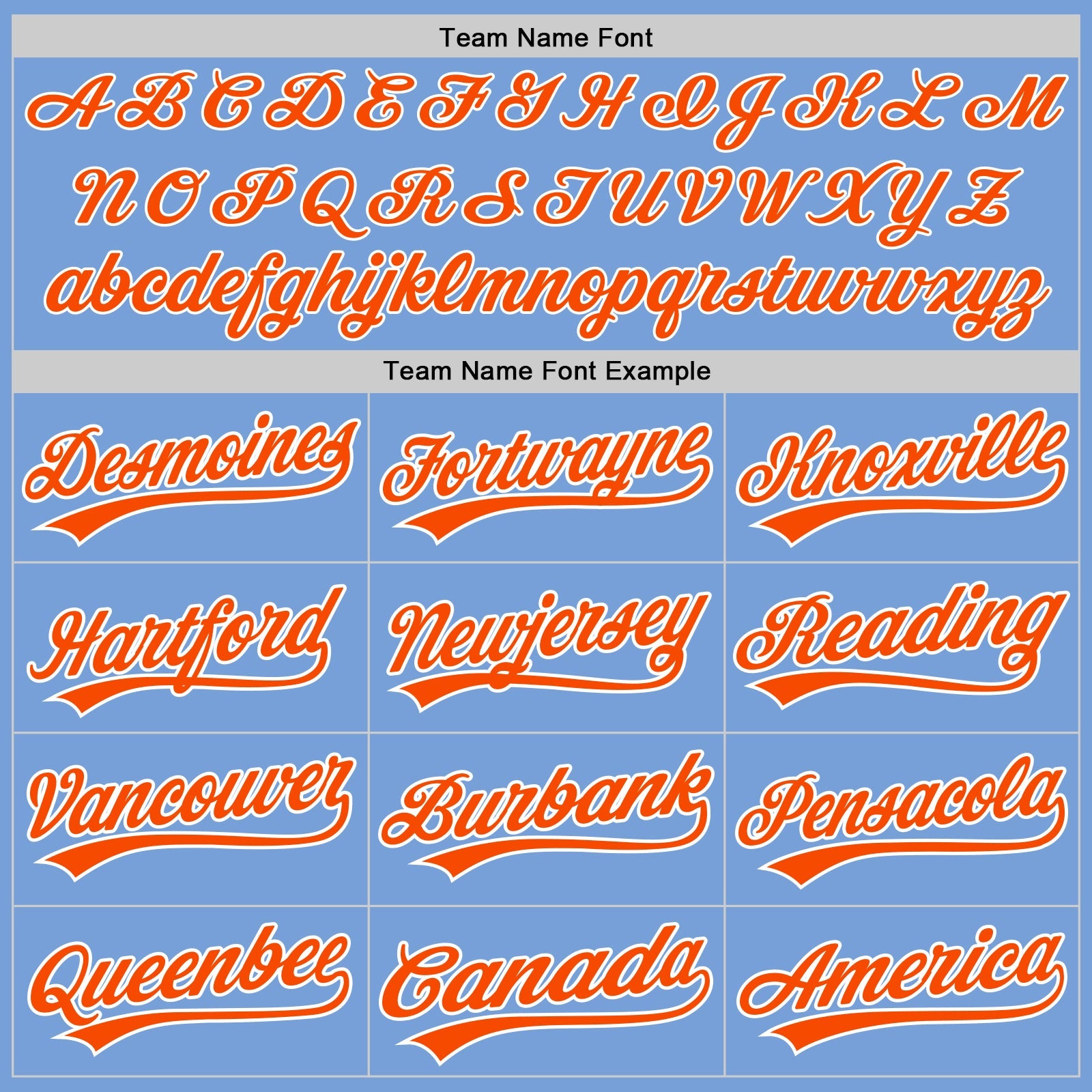 Custom Light Blue Orange-White Two-Button Unisex Softball Jersey view 4