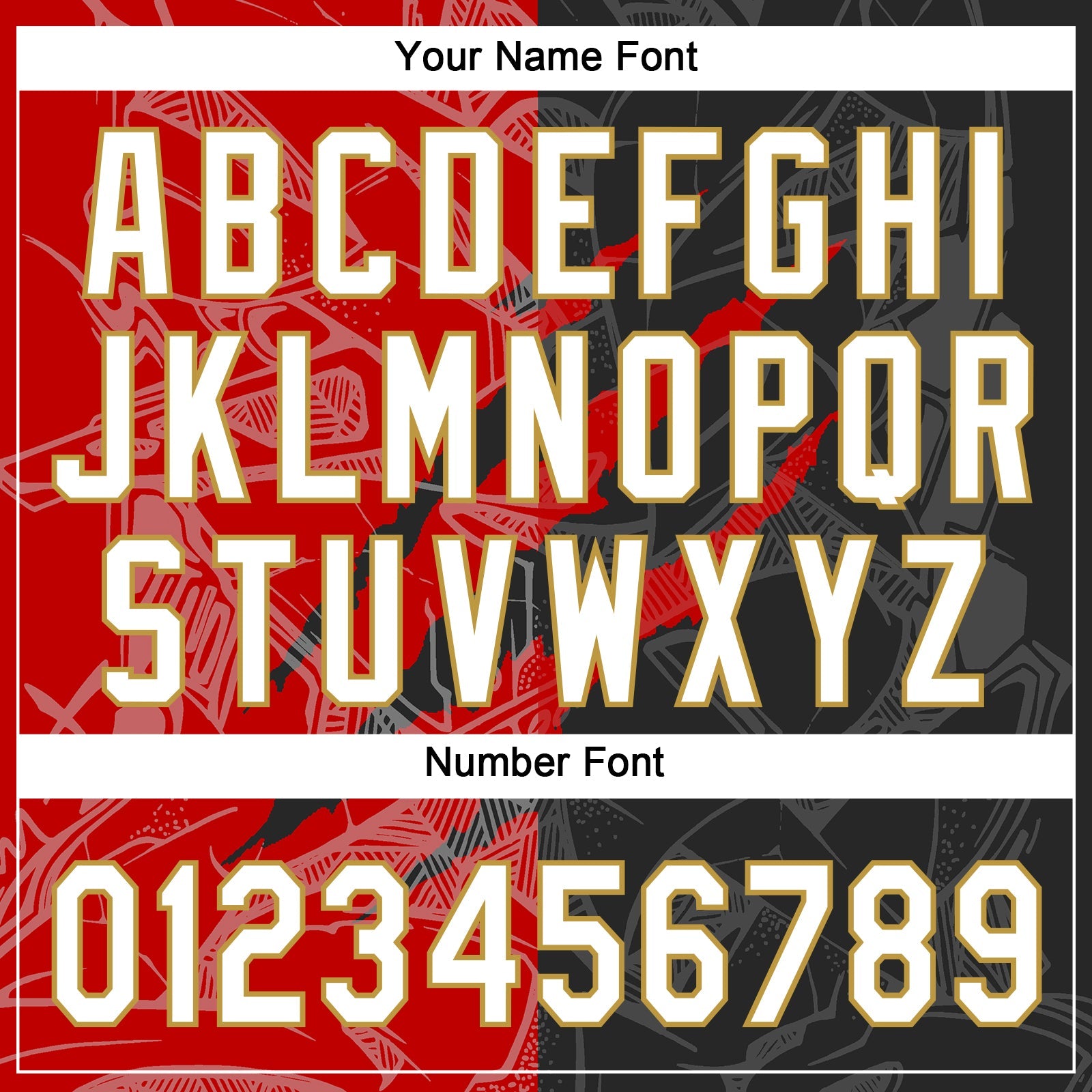 Custom Graffiti Pattern Black Red-Old Gold 3D Two-Button Unisex Softball Jersey view 5