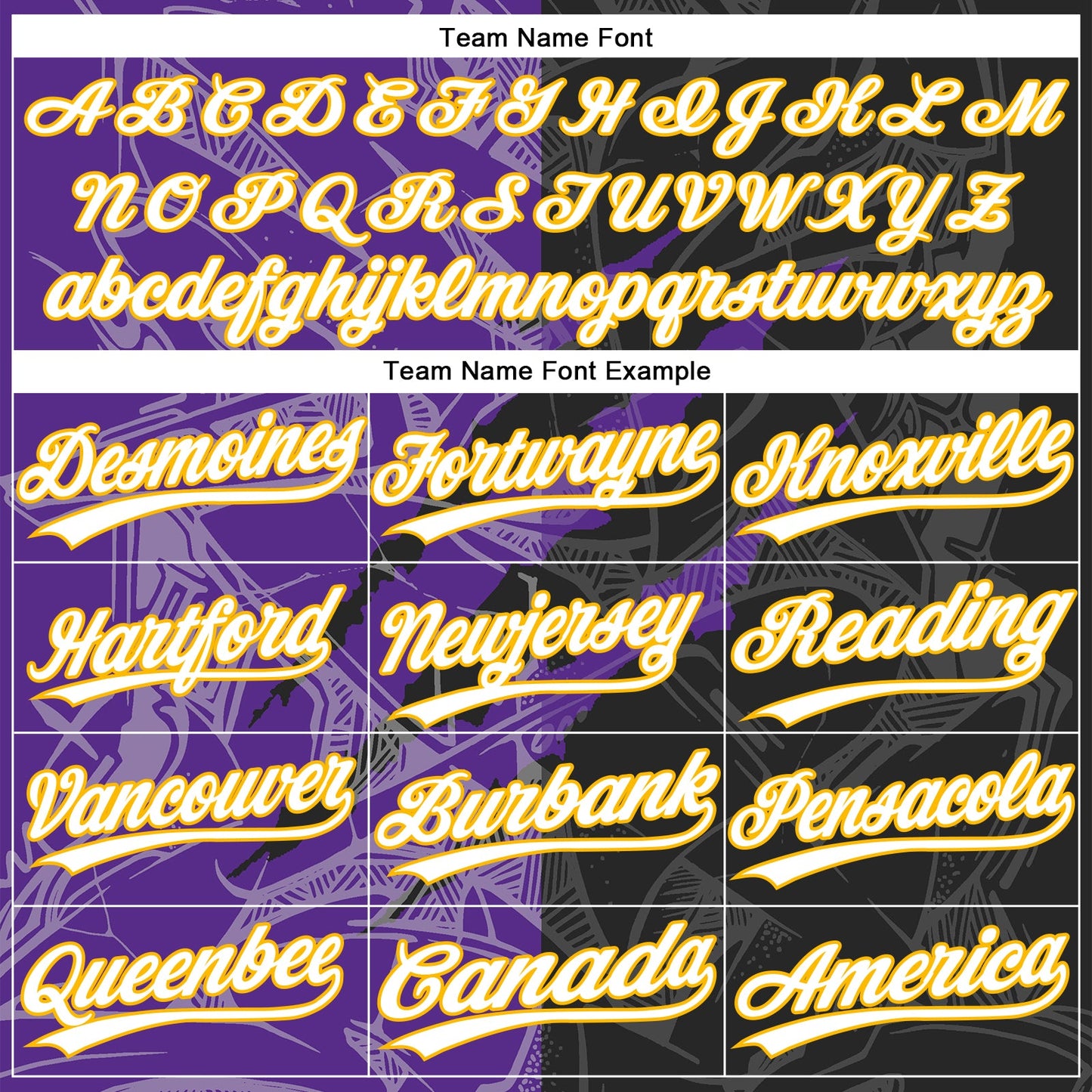 Custom Graffiti Pattern Black Purple-Gold 3D Two-Button Unisex Softball Jersey view 4