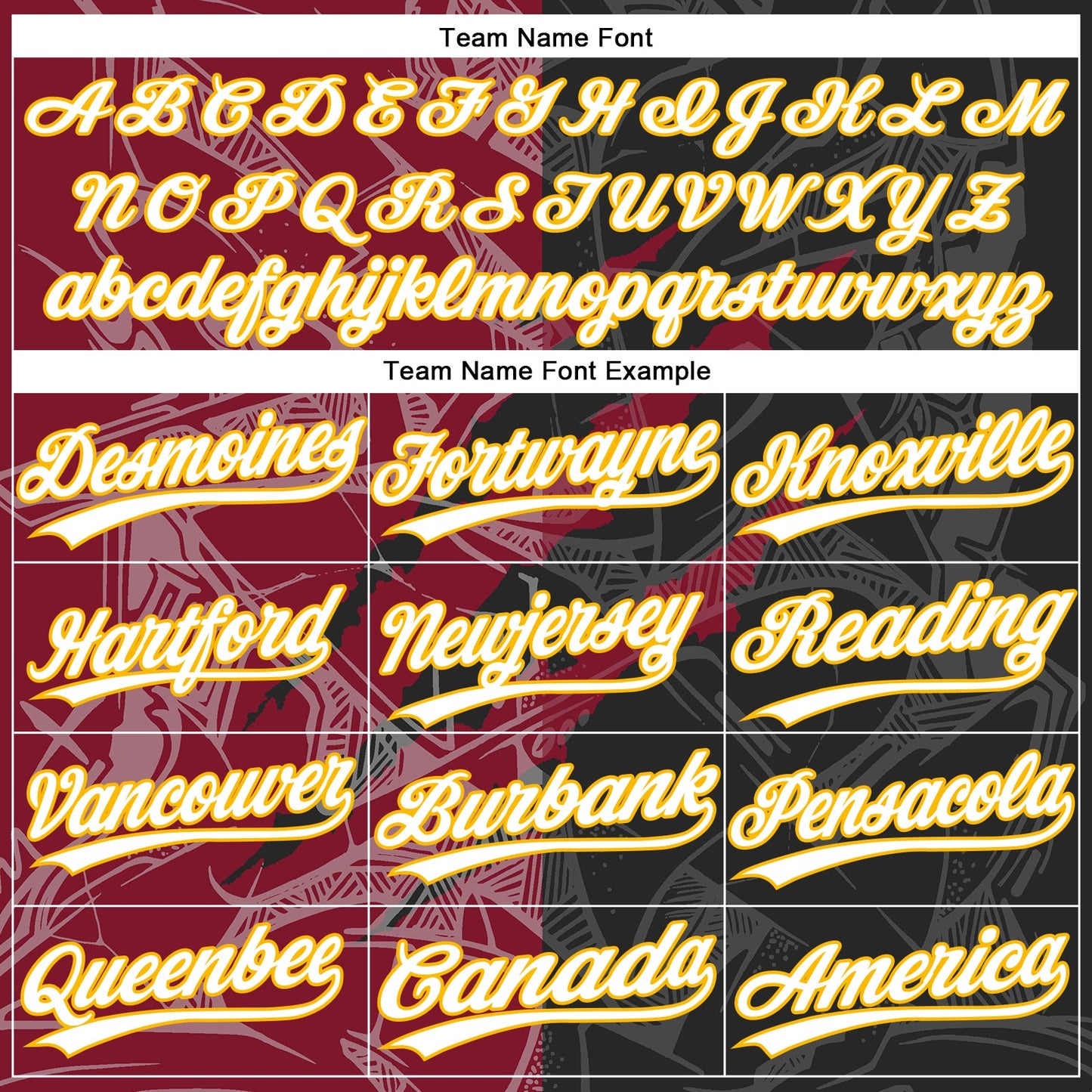 Custom Graffiti Pattern Black Crimson-Gold 3D Two-Button Unisex Softball Jersey view 4