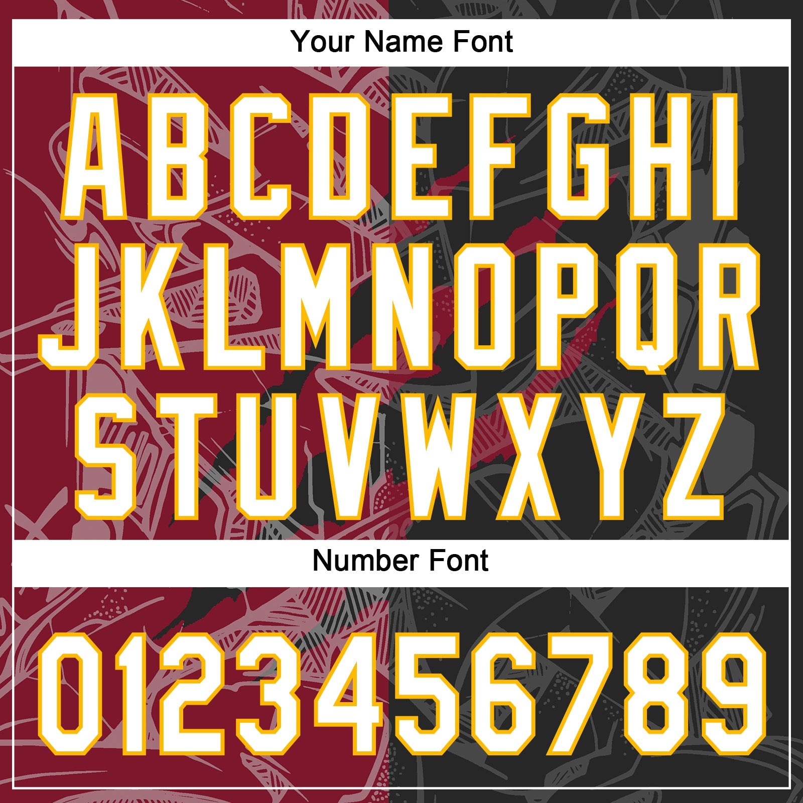 Custom Graffiti Pattern Black Crimson-Gold 3D Two-Button Unisex Softball Jersey view 5