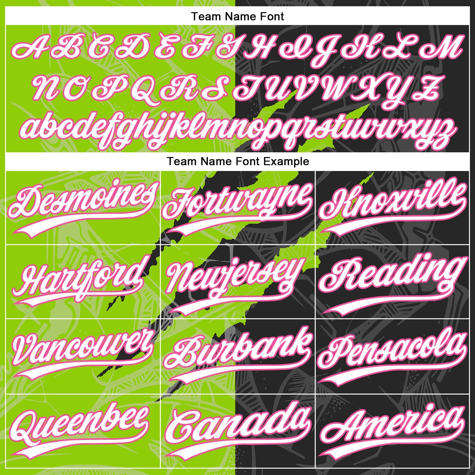 Custom Graffiti Pattern Black Neon Green-Pink 3D Two-Button Unisex Softball Jersey view 4