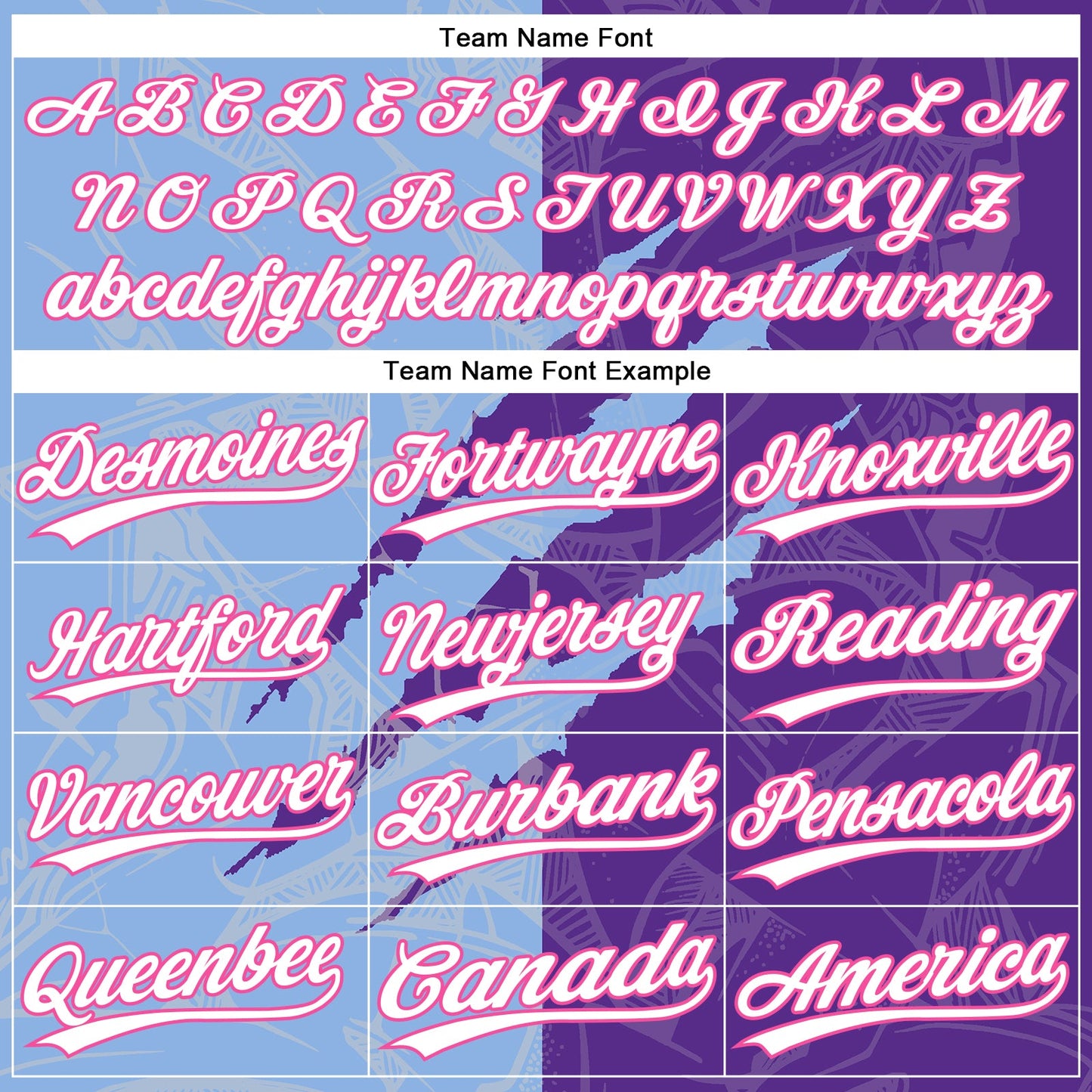 Custom Graffiti Pattern Purple Light Blue-Pink 3D Two-Button Unisex Softball Jersey view 4