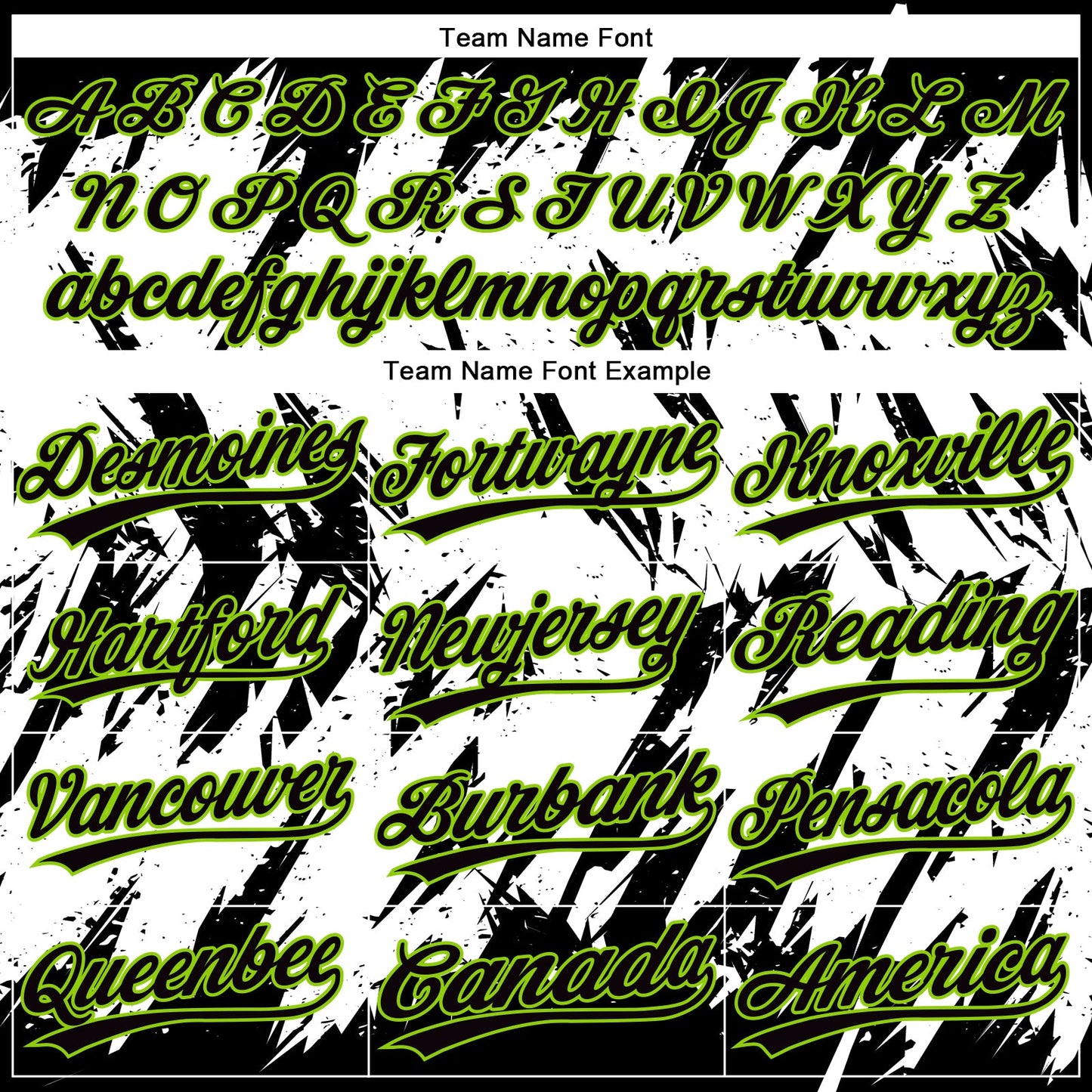 Custom Black Neon Green-White 3D Pattern Abstract Sharp Shape Two-Button Unisex Softball Jersey view 4