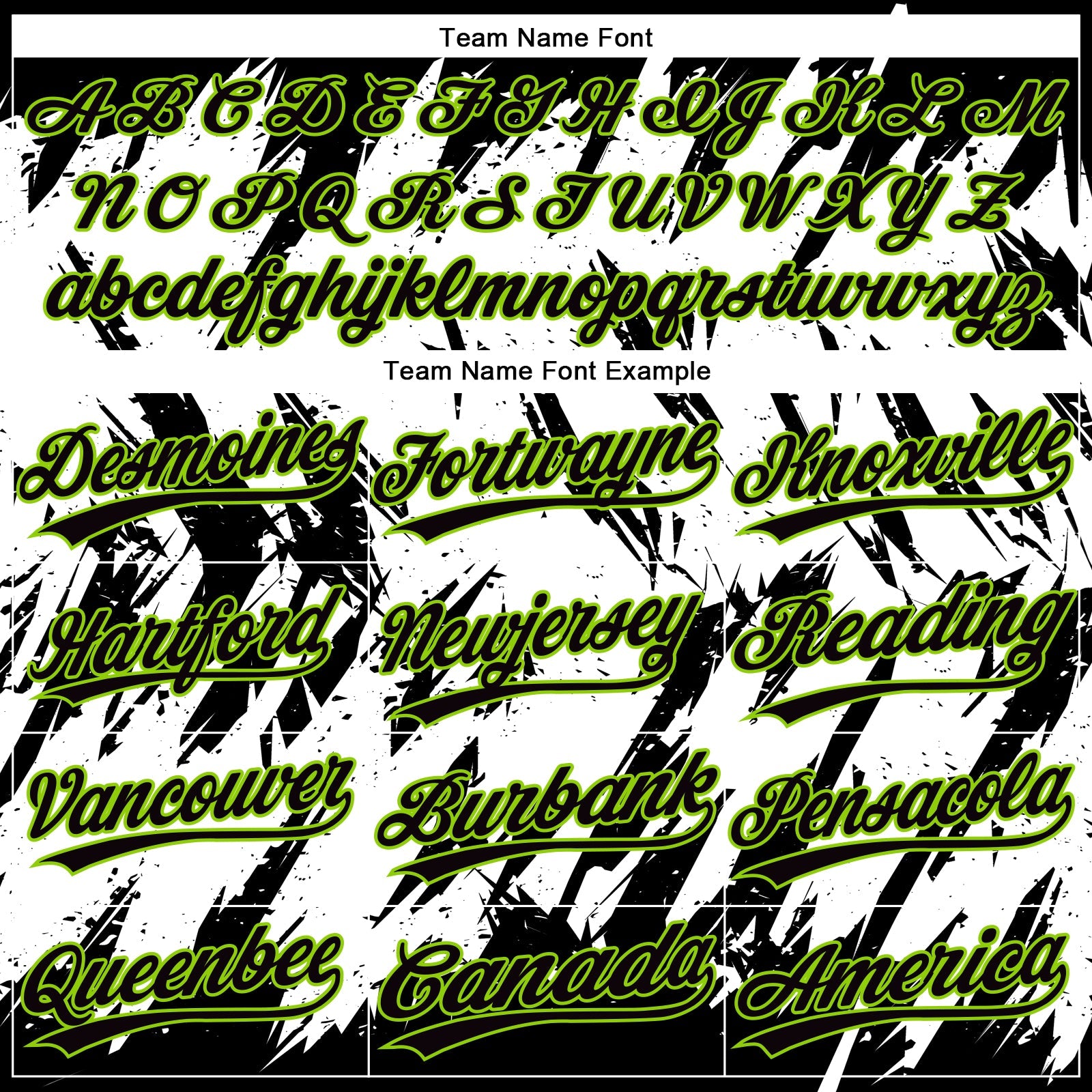 Custom Black Neon Green-White 3D Pattern Abstract Sharp Shape Two-Button Unisex Softball Jersey view 4