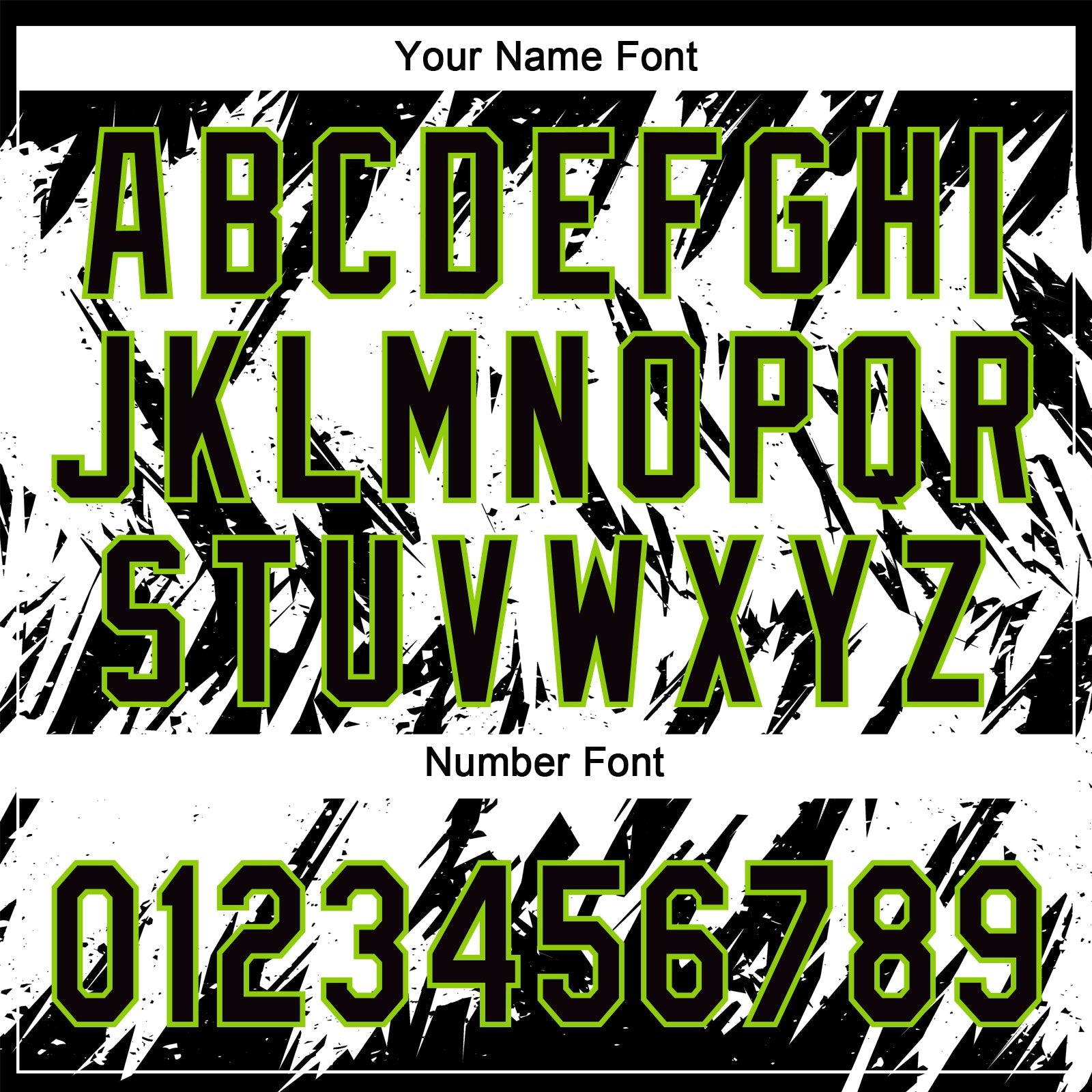 Custom Black Neon Green-White 3D Pattern Abstract Sharp Shape Two-Button Unisex Softball Jersey view 5