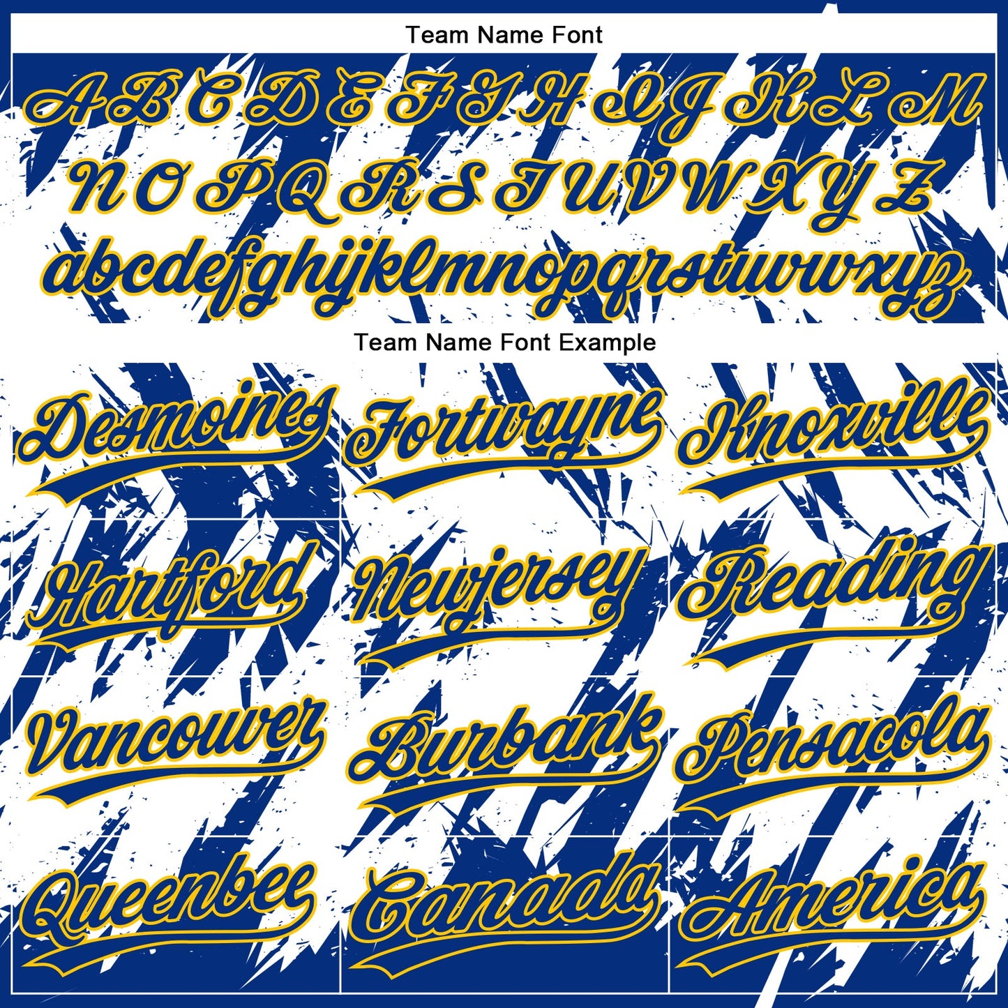 Custom Royal Yellow-White 3D Pattern Abstract Sharp Shape Two-Button Unisex Softball Jersey view 4