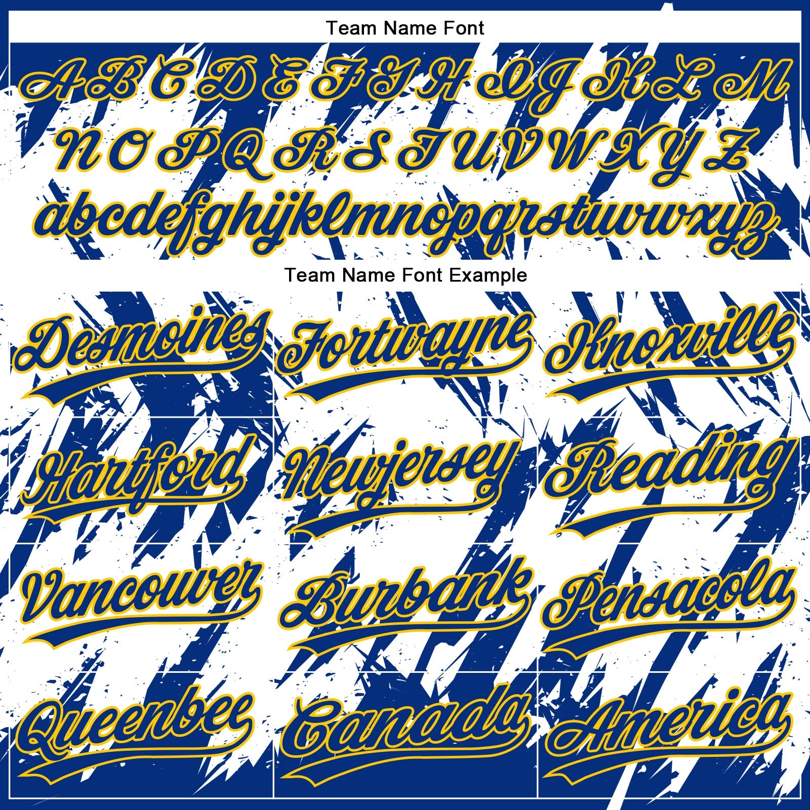 Custom Royal Yellow-White 3D Pattern Abstract Sharp Shape Two-Button Unisex Softball Jersey view 4