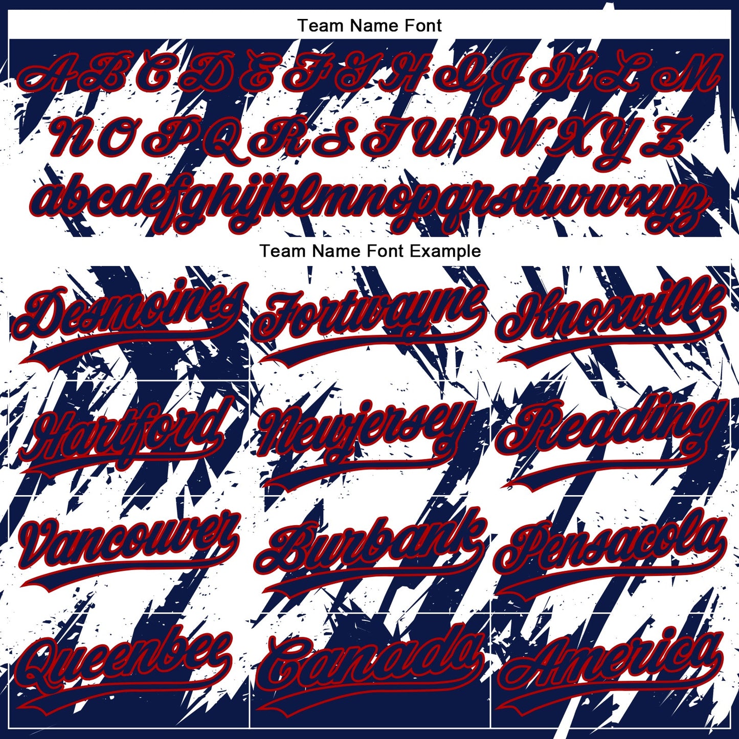 Custom Navy Red-White 3D Pattern Abstract Sharp Shape Two-Button Unisex Softball Jersey view 4