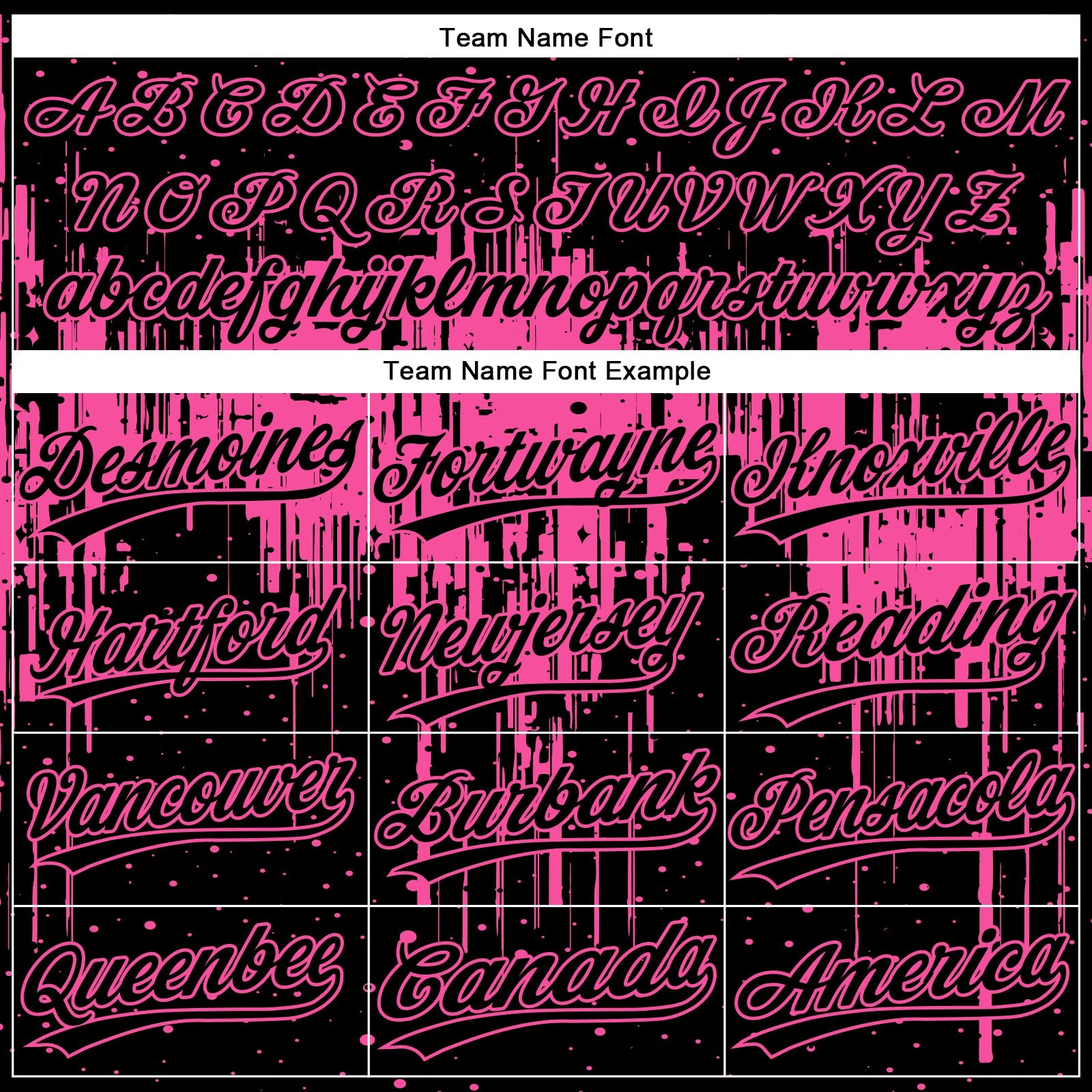 Custom Black Pink 3D Pattern Dripping Splatter Art Two-Button Unisex Softball Jersey view 4