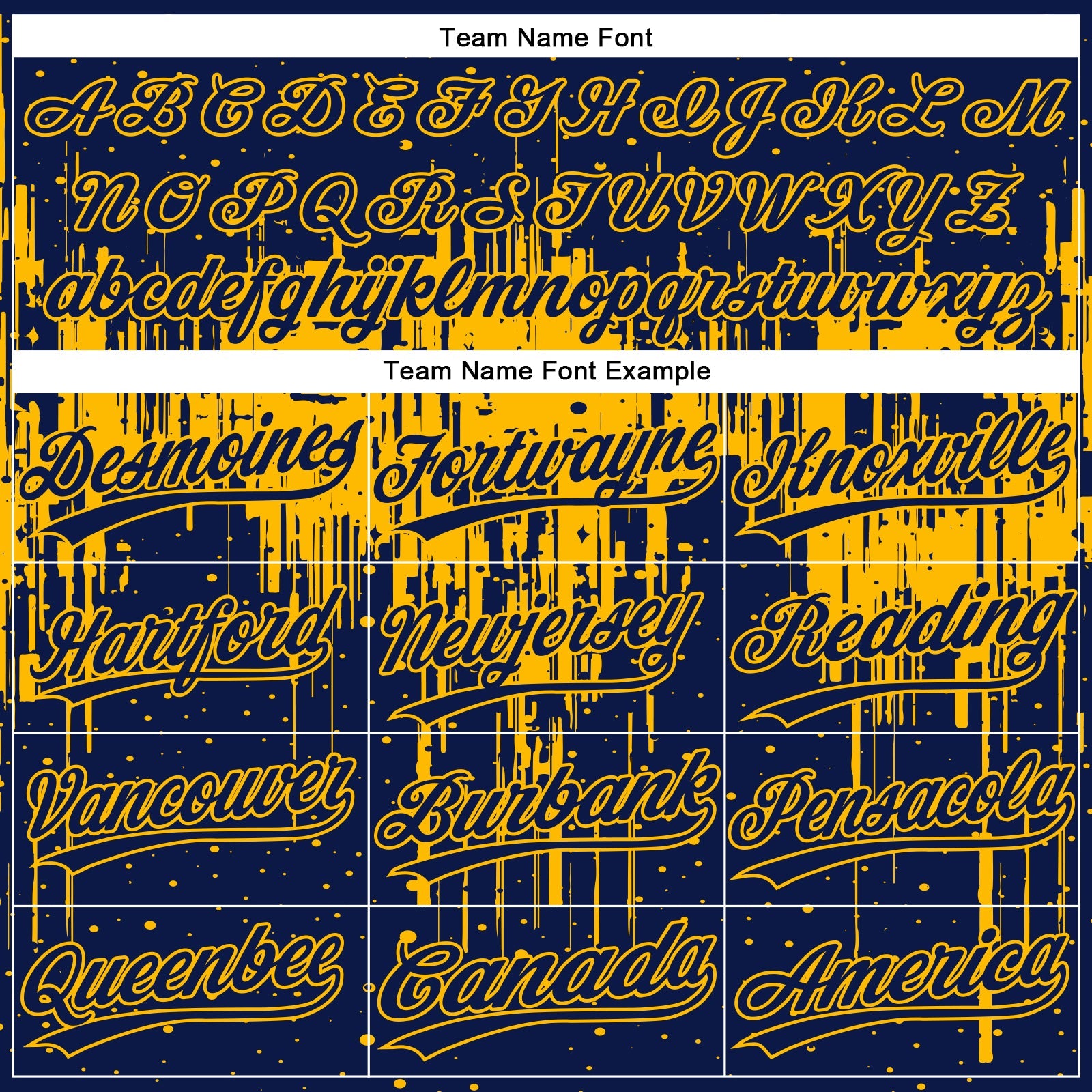 Custom Navy Gold 3D Pattern Dripping Splatter Art Two-Button Unisex Softball Jersey view 4