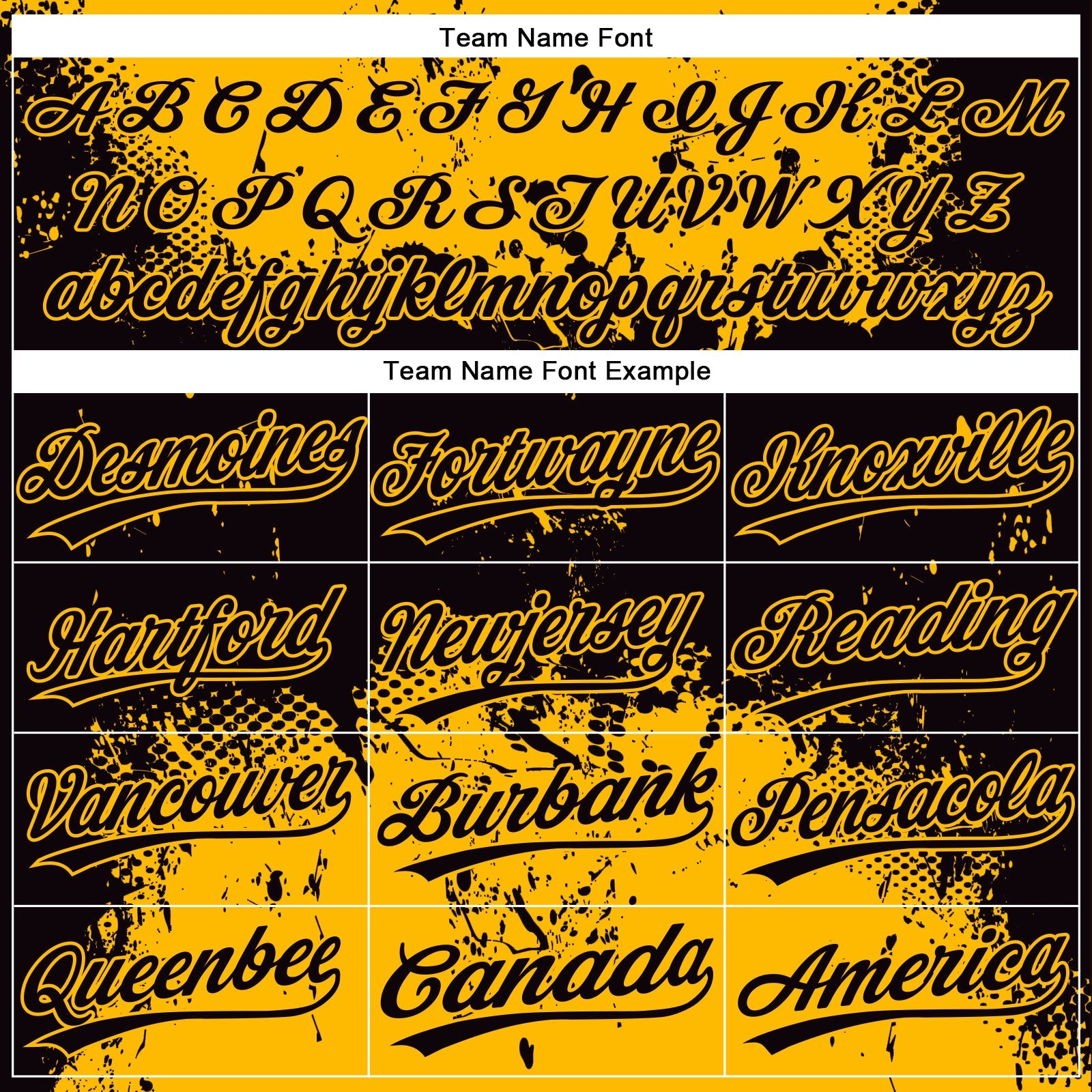 Custom Black Gold 3D Pattern Abstract Splatter Grunge Art Two-Button Unisex Softball Jersey view 4