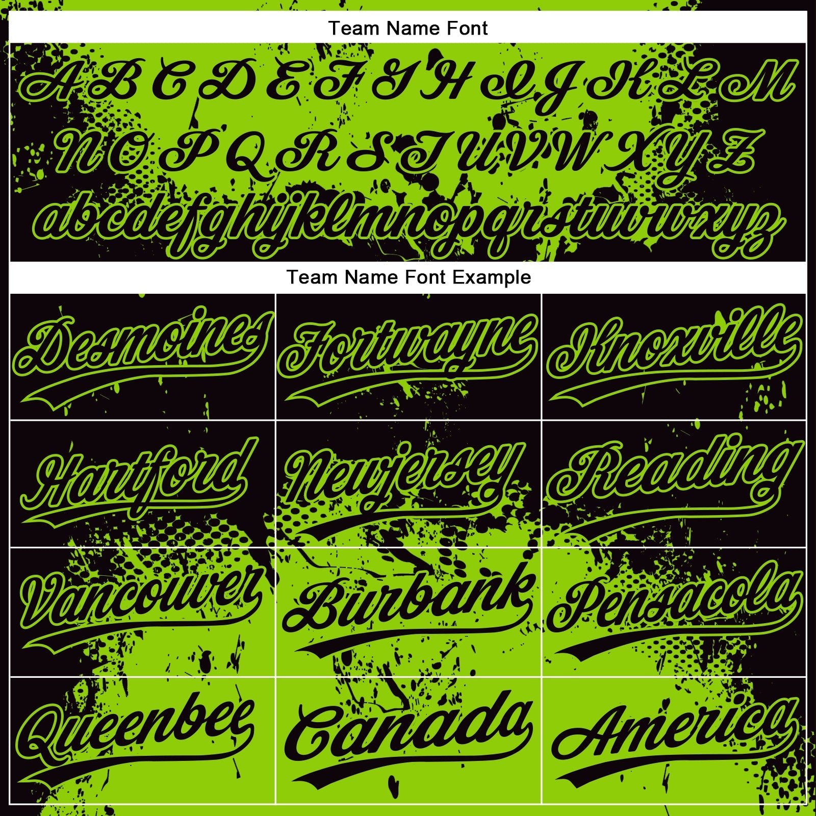 Custom Black Neon Green 3D Pattern Abstract Splatter Grunge Art Two-Button Unisex Softball Jersey view 4