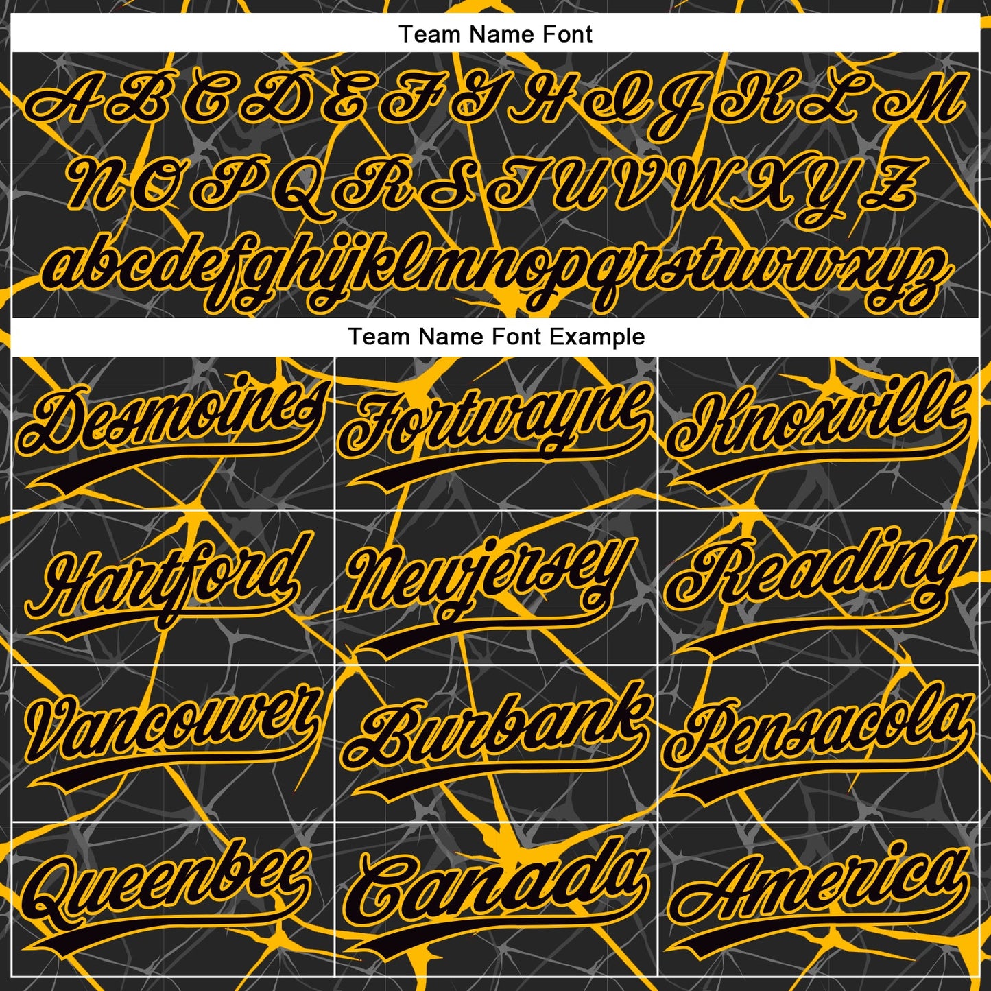 Custom Black Gold 3D Pattern Abstract Network Two-Button Unisex Softball Jersey view 4