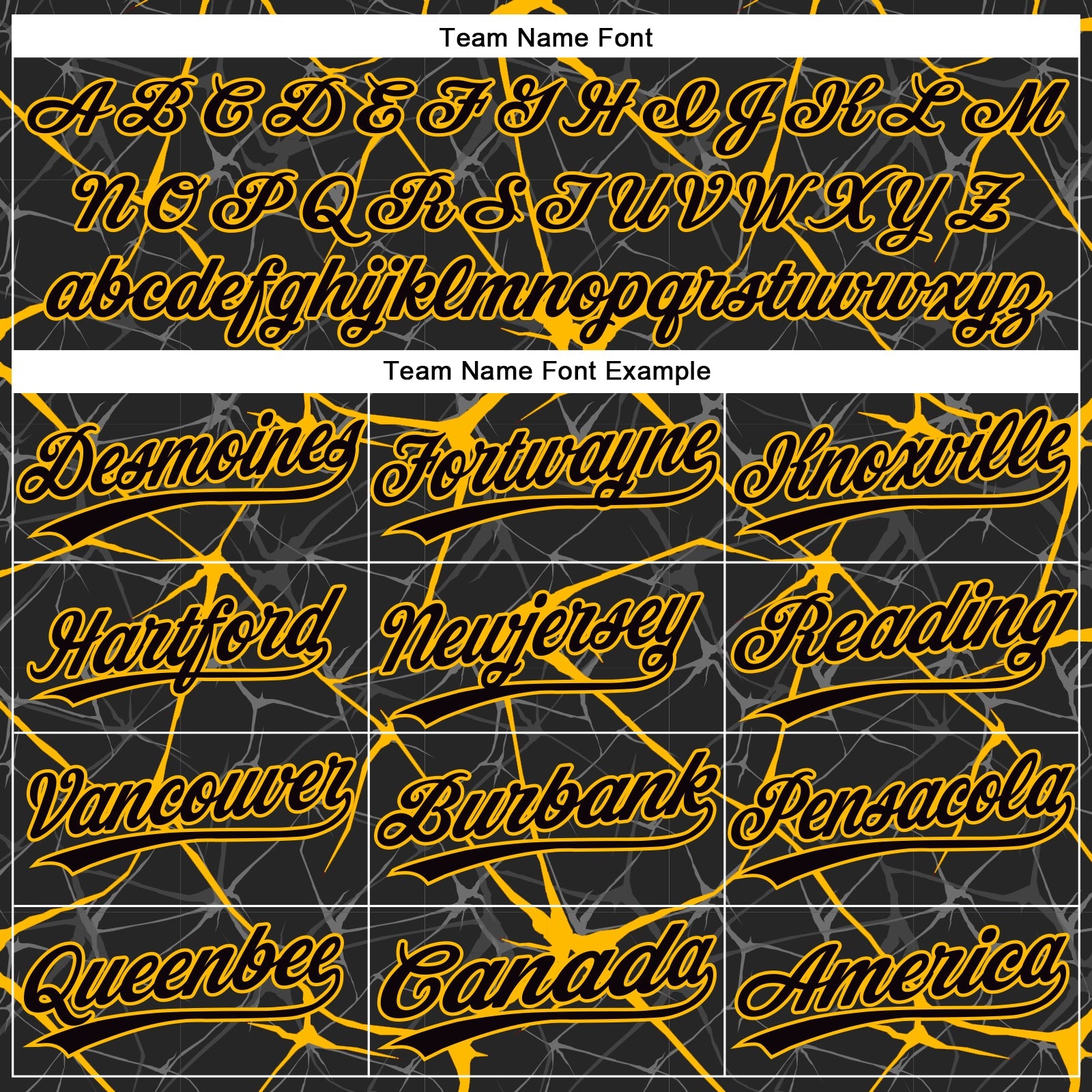 Custom Black Gold 3D Pattern Abstract Network Two-Button Unisex Softball Jersey view 4
