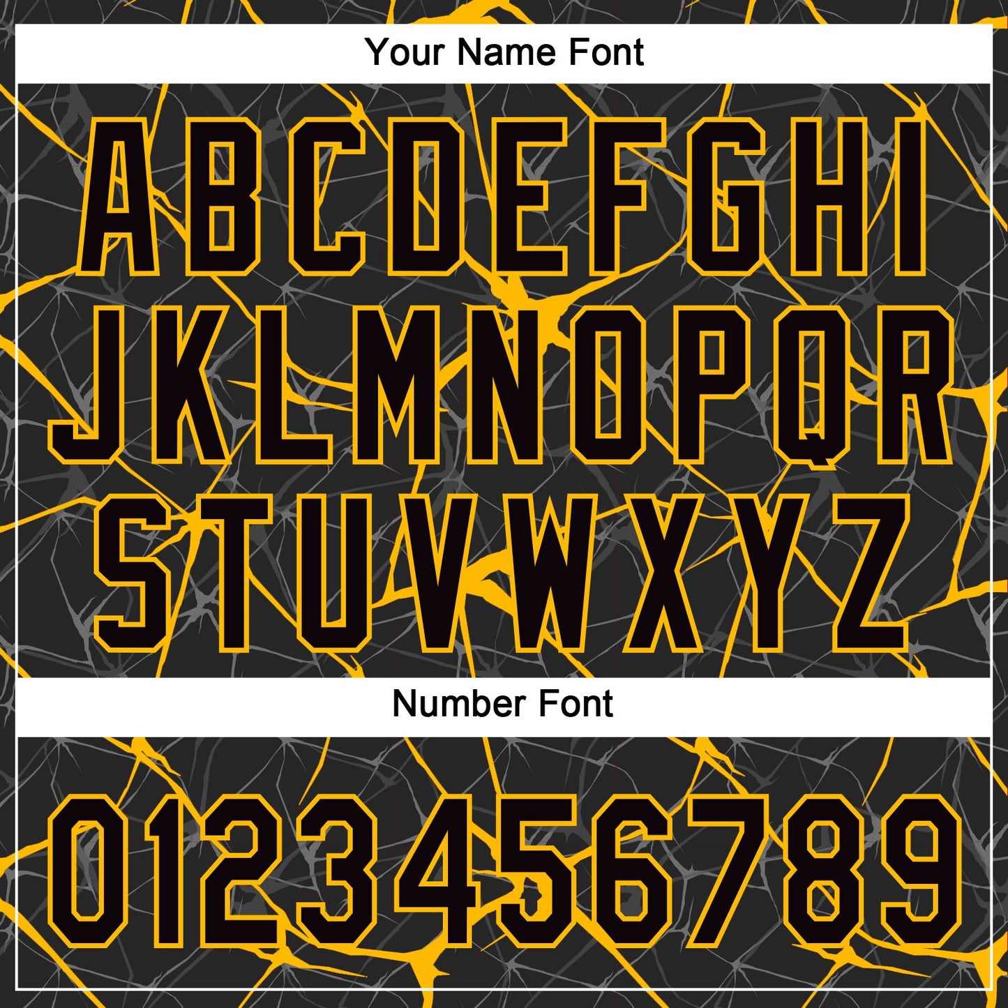 Custom Black Gold 3D Pattern Abstract Network Two-Button Unisex Softball Jersey view 5