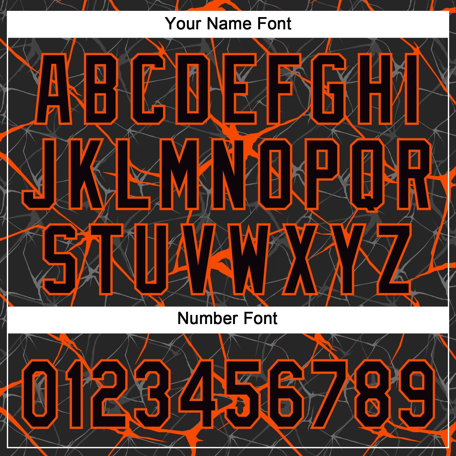 Custom Black Orange 3D Pattern Abstract Network Two-Button Unisex Softball Jersey view 5