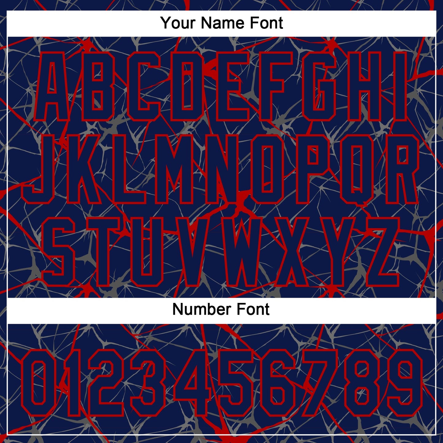 Custom Navy Red 3D Pattern Abstract Network Two-Button Unisex Softball Jersey view 5