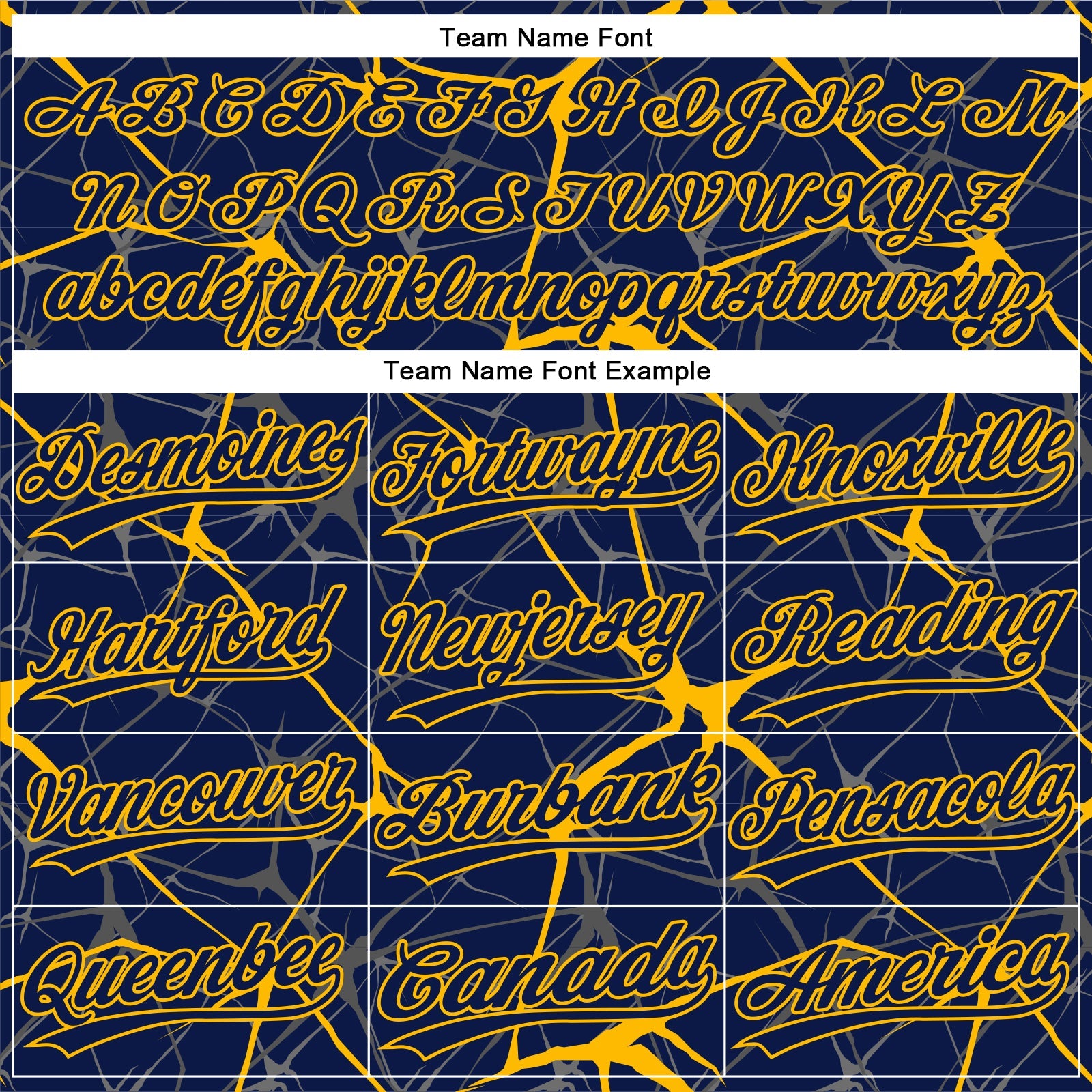 Custom Navy Gold 3D Pattern Abstract Network Two-Button Unisex Softball Jersey view 4