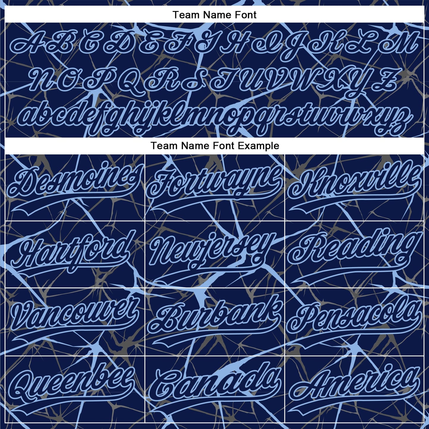 Custom Navy Light Blue 3D Pattern Abstract Network Two-Button Unisex Softball Jersey view 4