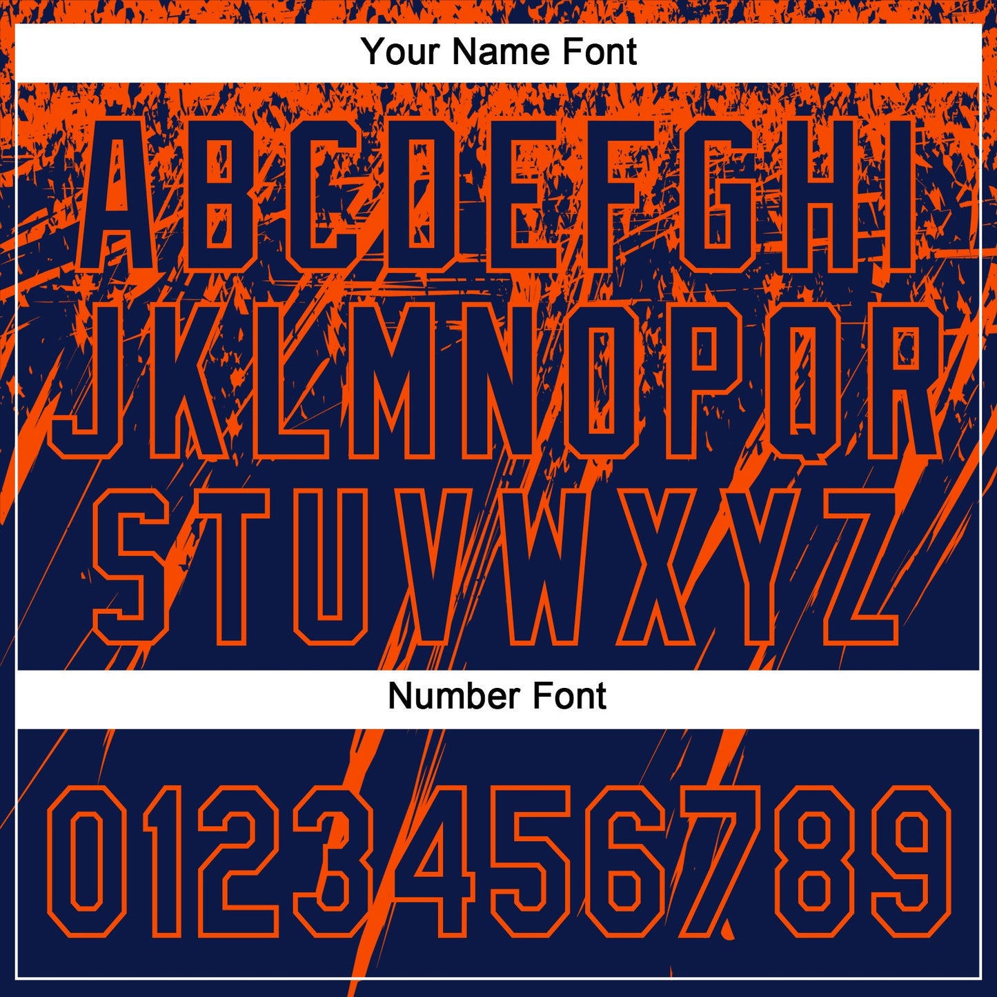 Custom Navy Orange 3D Pattern Abstract Sharp Shape Two-Button Unisex Softball Jersey view 5