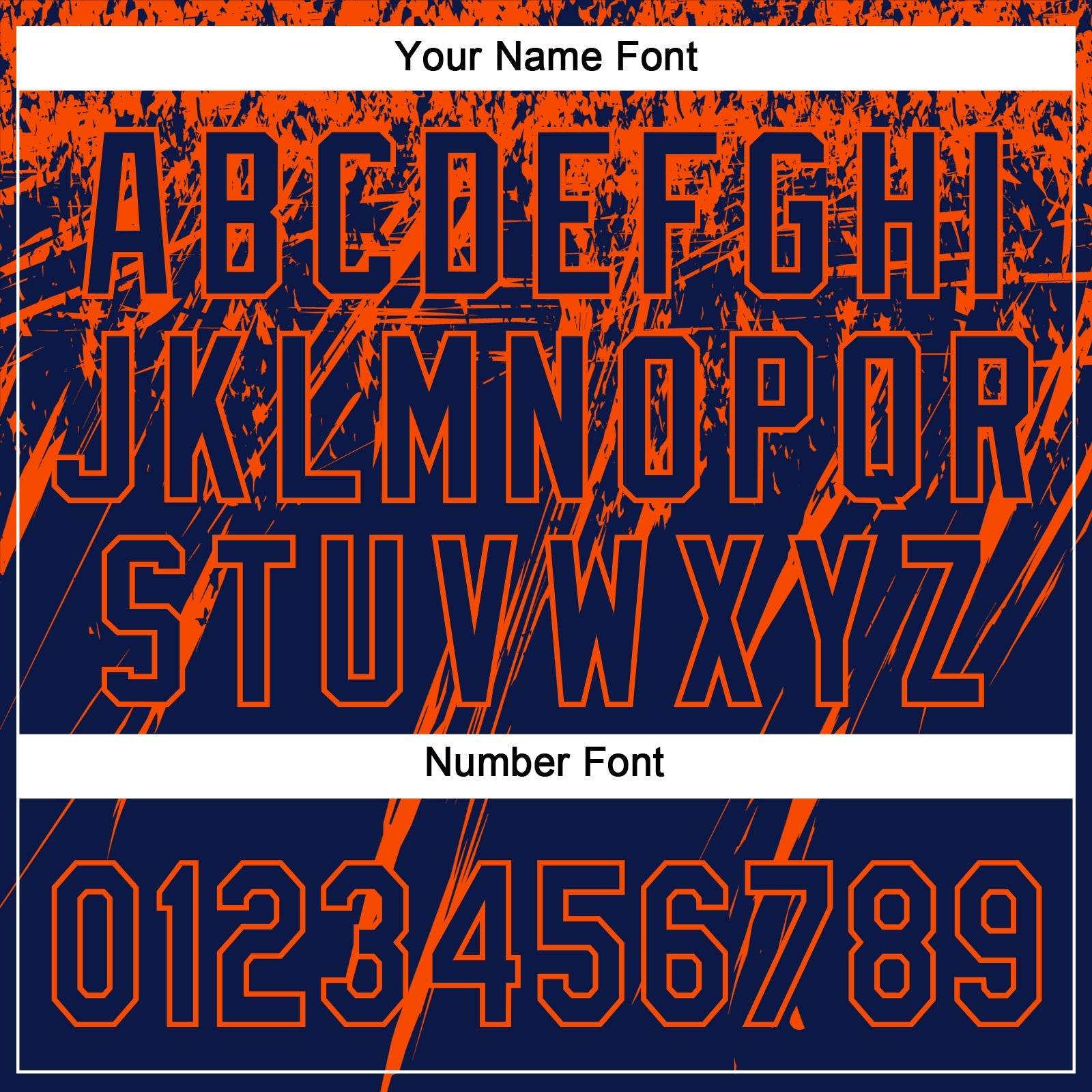 Custom Navy Orange 3D Pattern Abstract Sharp Shape Two-Button Unisex Softball Jersey view 5