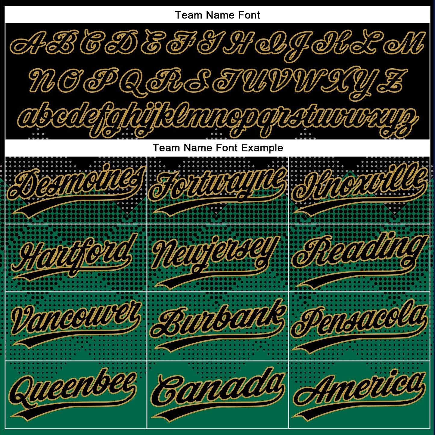 Custom Black Kelly Green-Old Gold 3D Pattern Gradient Square Shapes Two-Button Unisex Softball Jersey view 4