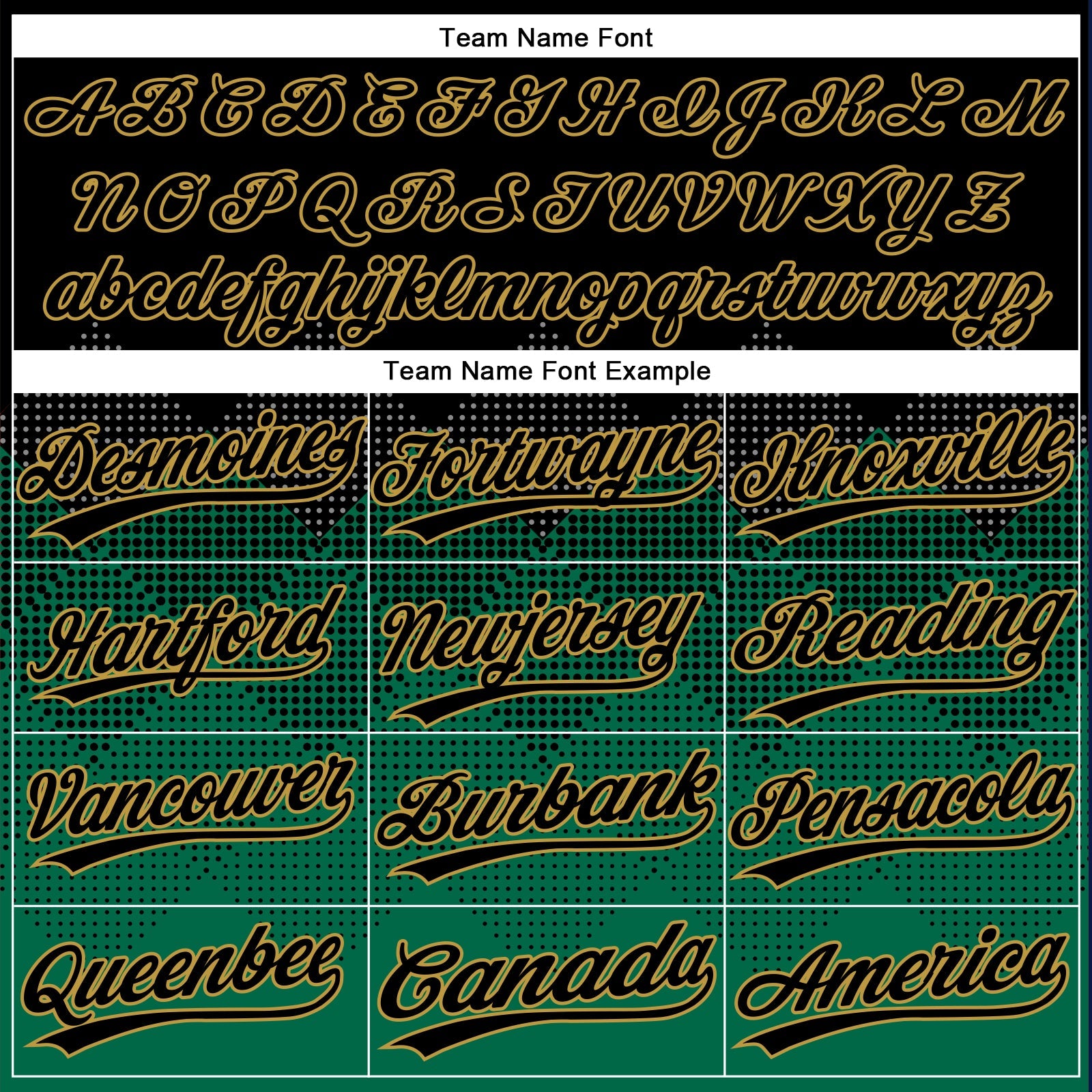 Custom Black Kelly Green-Old Gold 3D Pattern Gradient Square Shapes Two-Button Unisex Softball Jersey view 4