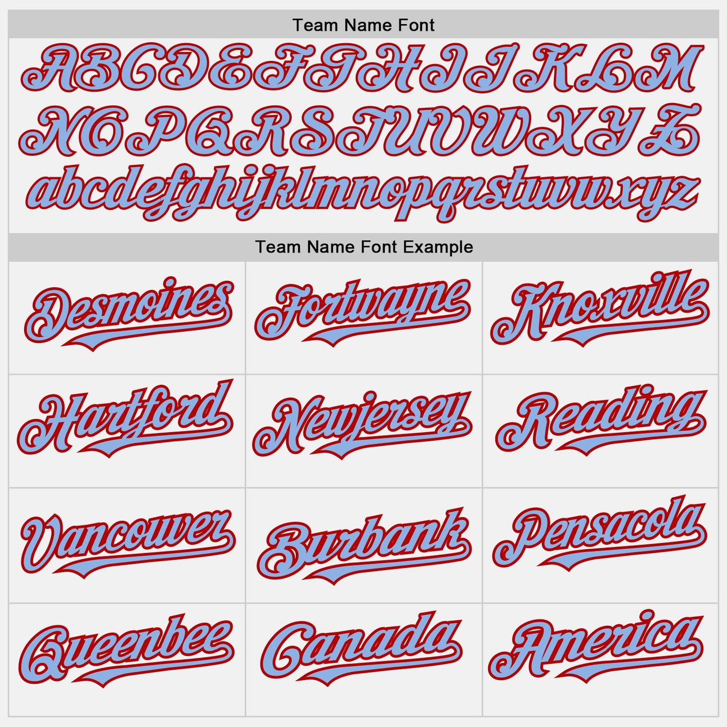 Custom White Red Pinstripe Light Blue Two-Button Unisex Softball Jersey view 4