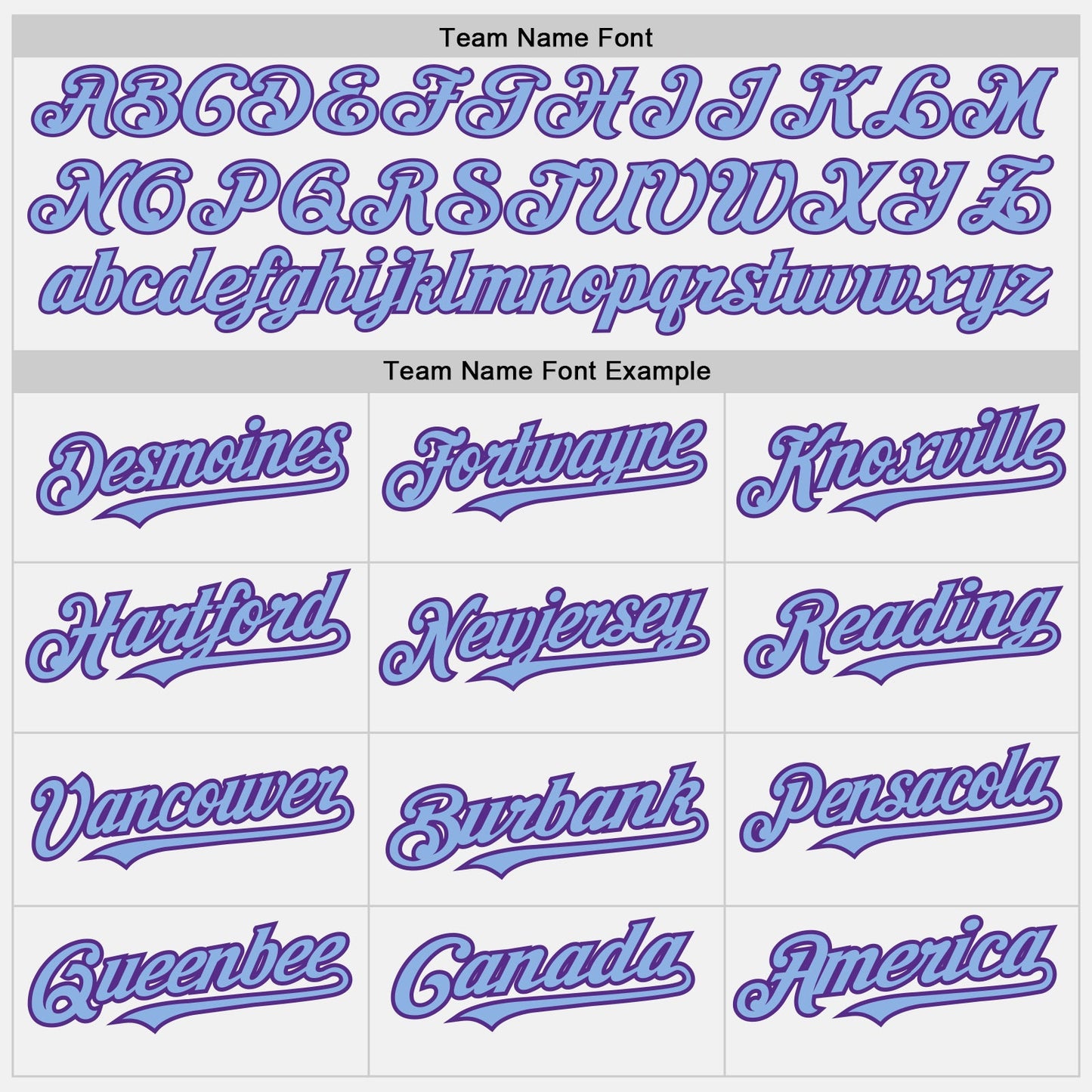 Custom White Purple Pinstripe Light Blue Two-Button Unisex Softball Jersey view 4