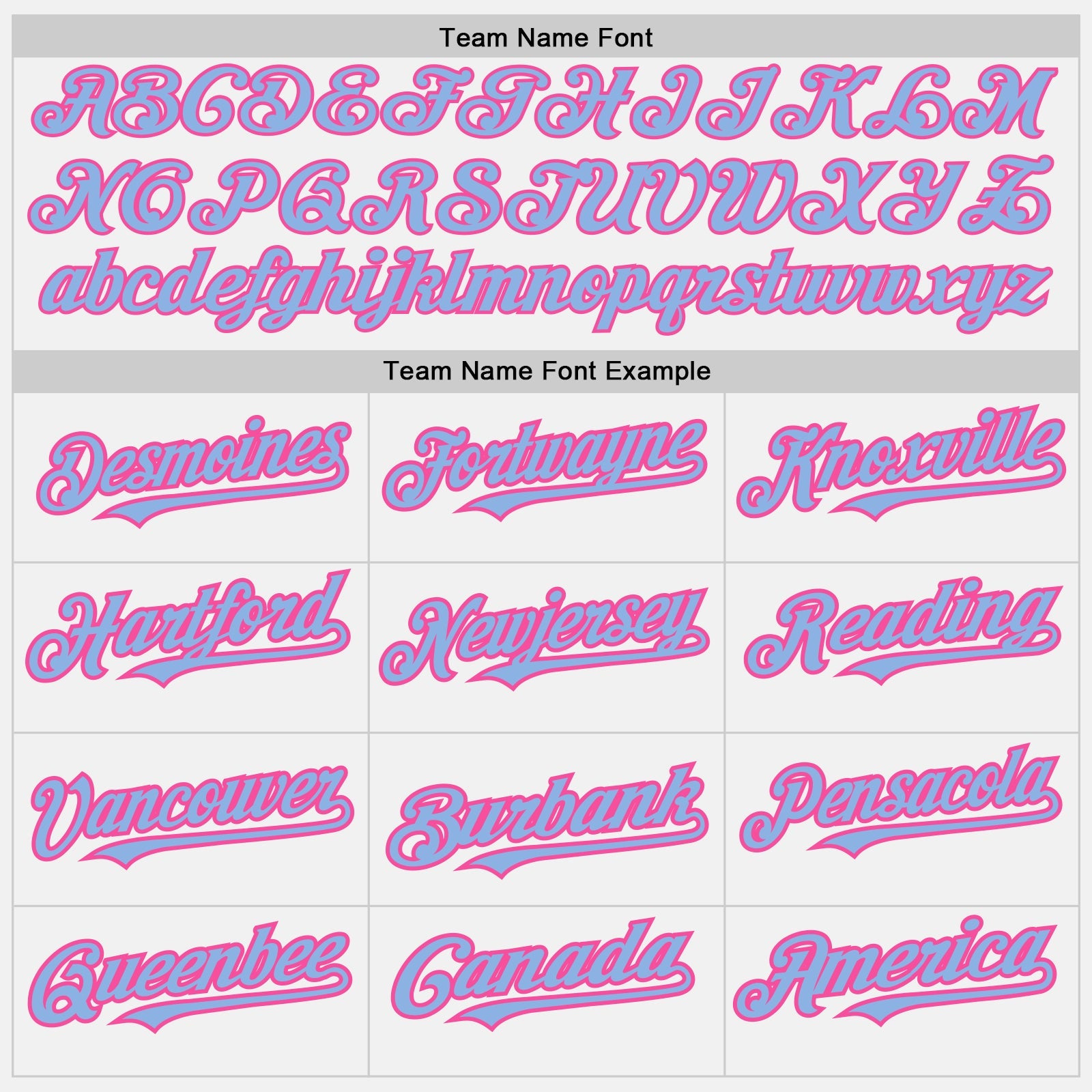Custom White Pink Pinstripe Light Blue Two-Button Unisex Softball Jersey view 4