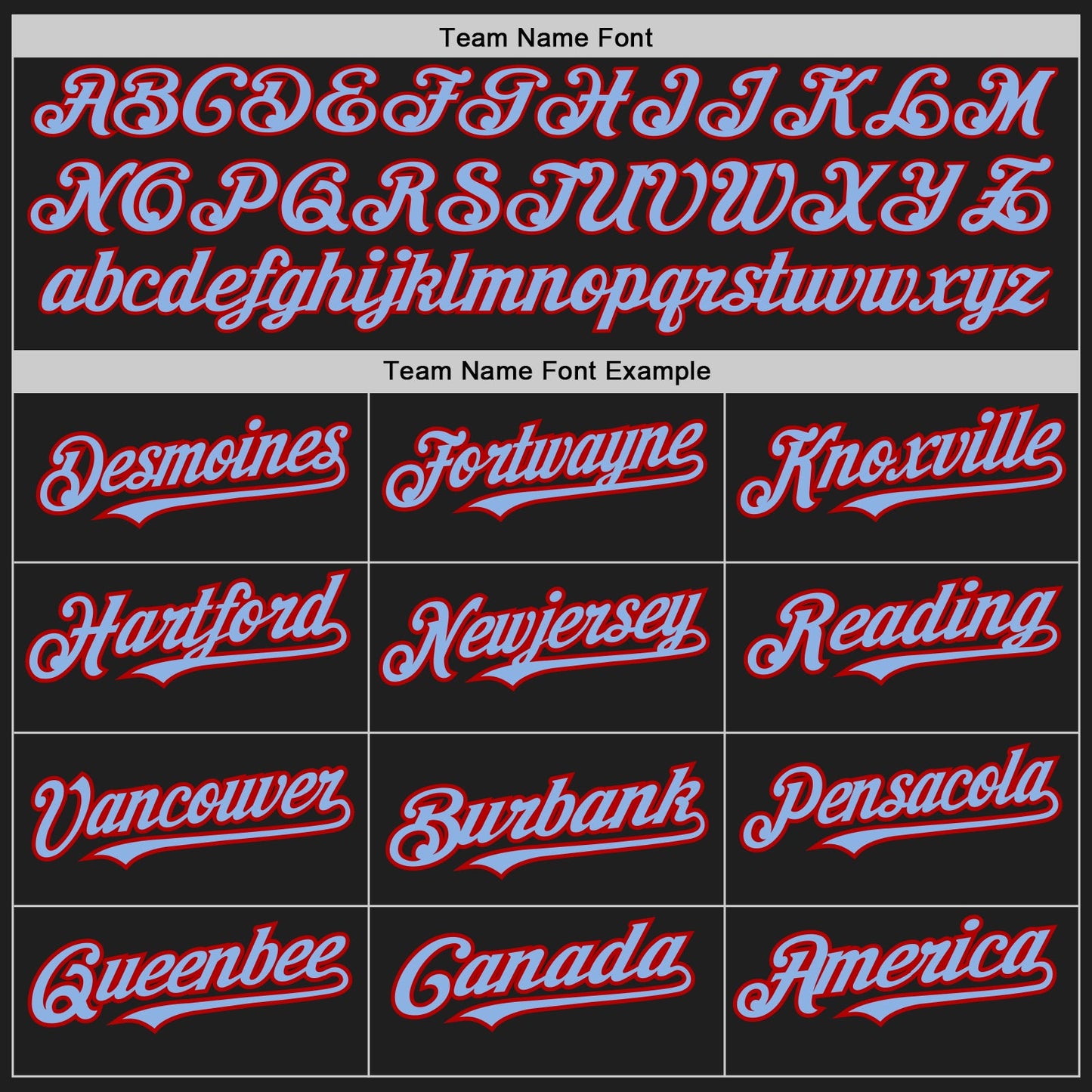 Custom Black Red Pinstripe Light Blue Two-Button Unisex Softball Jersey view 4