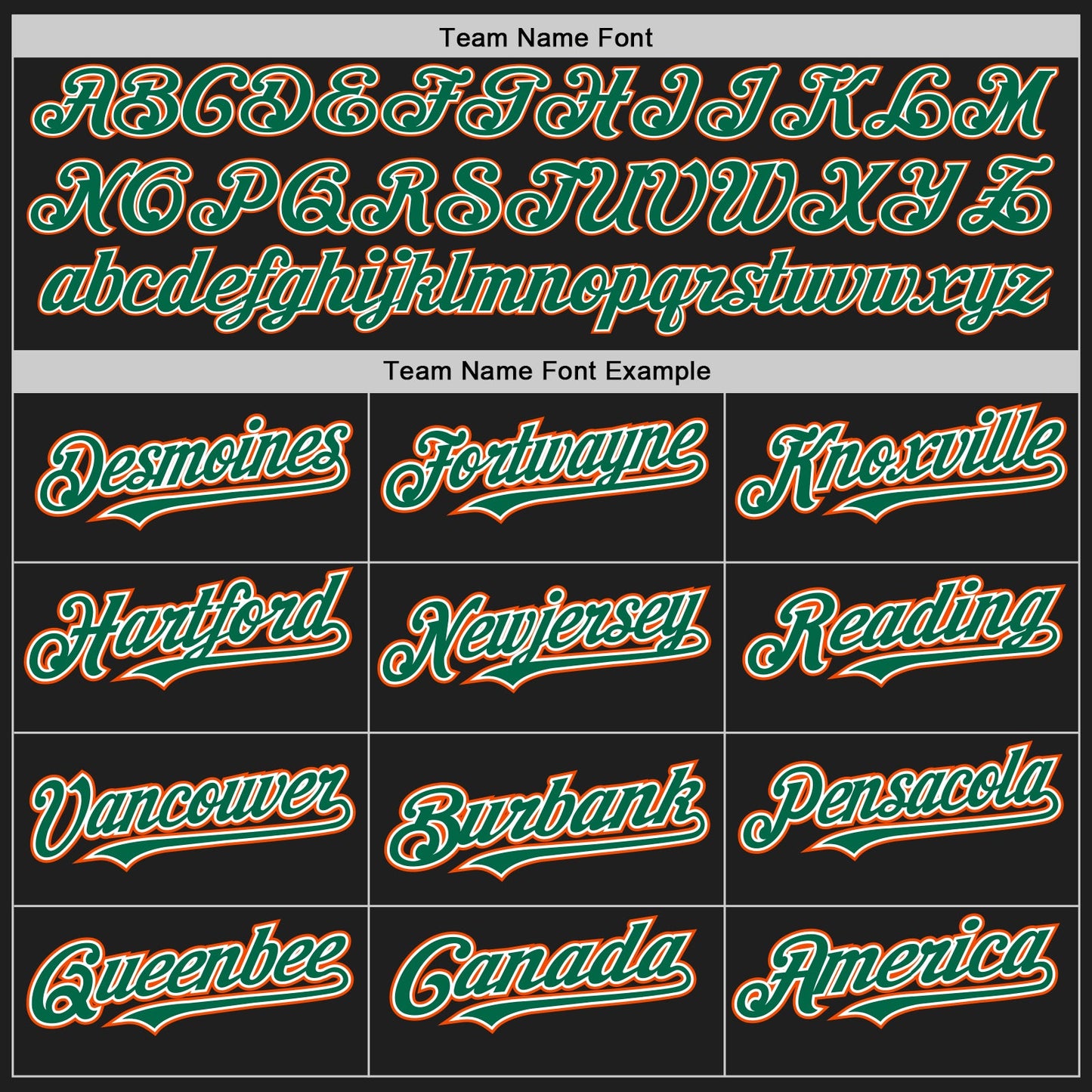 Custom Black Orange Pinstripe Kelly Green-White Two-Button Unisex Softball Jersey view 4